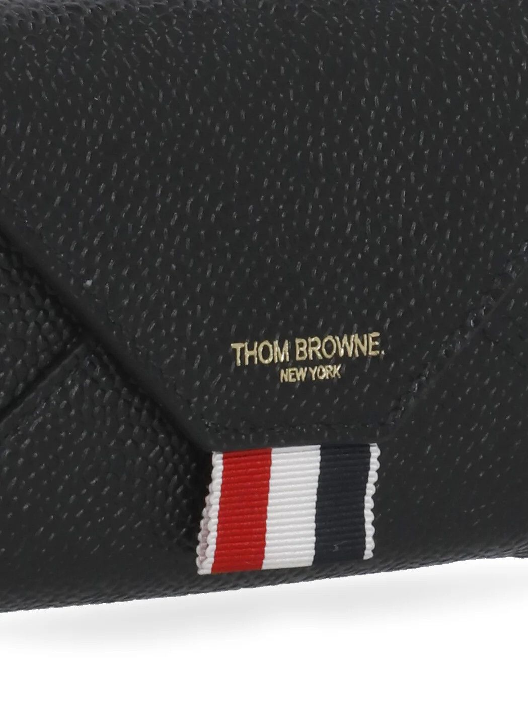 Thom Browne o1s22i1n0924 Size: OS / Pebble Grain Envelope Card in Black Size ONE SIZE - 5 Thumbnail