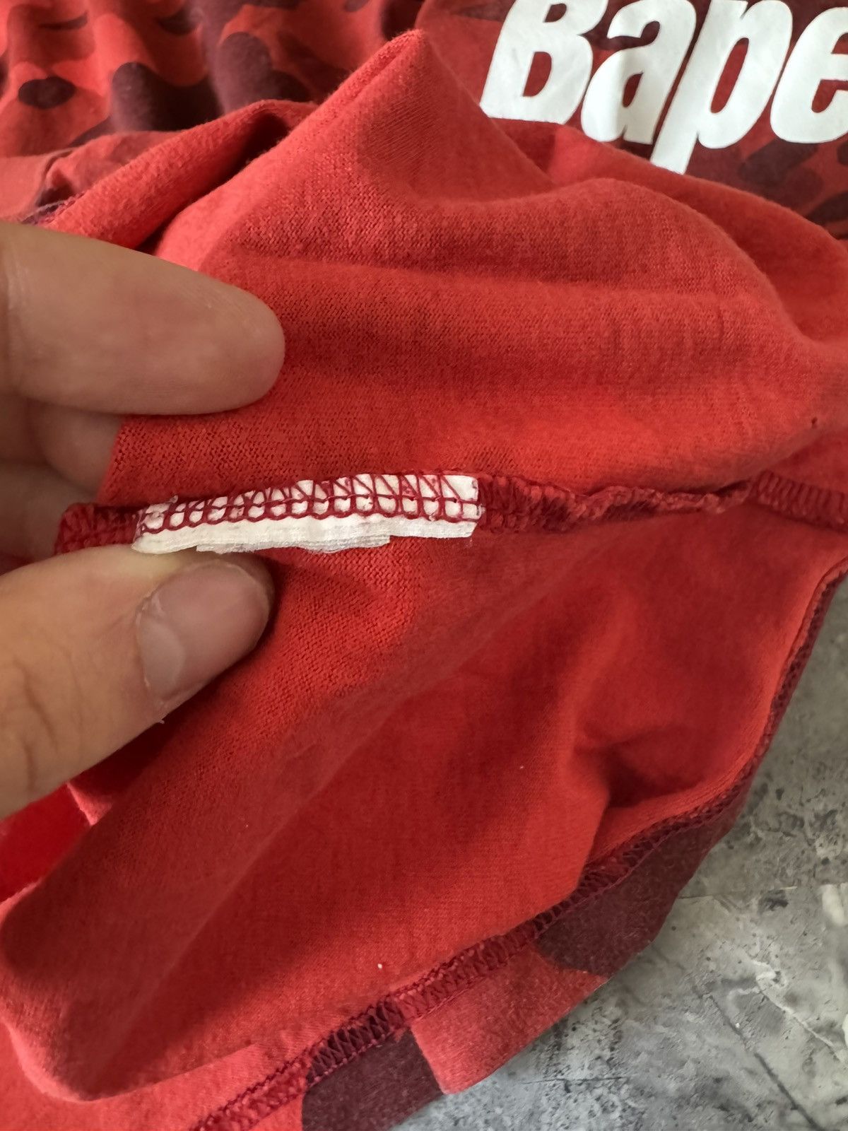 Bape Bape Red Camo Longsleeve Size L Size US L / EU 52-54 / 3 - 8 Thumbnail