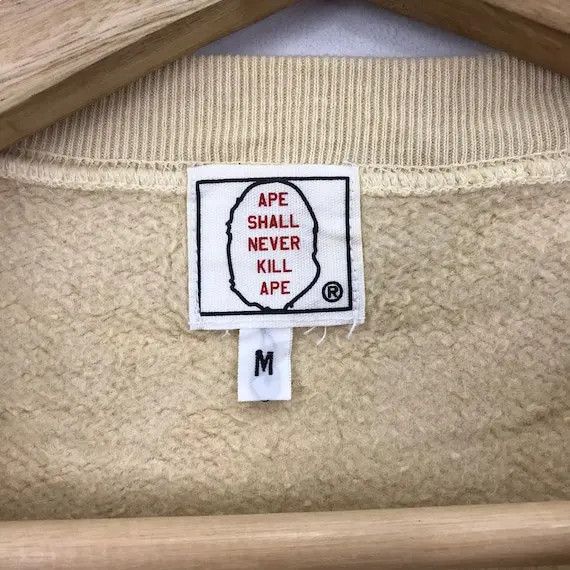 Bape Vtg BABY MILO BAPE A Bathing Ape Blur Face Sweatshirt Size US M / EU 48-50 / 2 - 5 Thumbnail