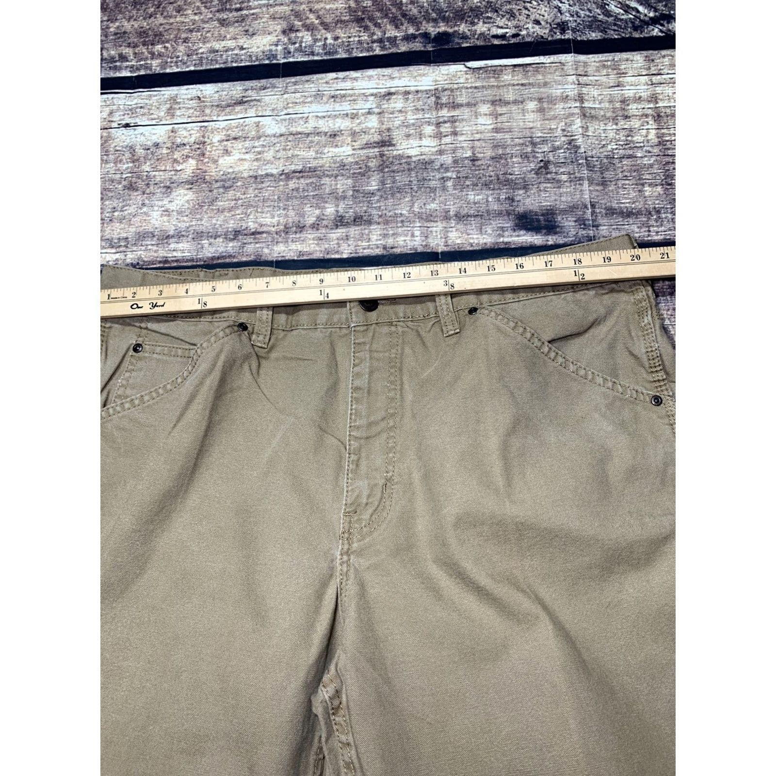 Vintage C.E. Schmidt Workwear Men's 42x30 Carpenter Canvas Light Brown Work Pants Size US 42 / EU 58 - 5 Thumbnail