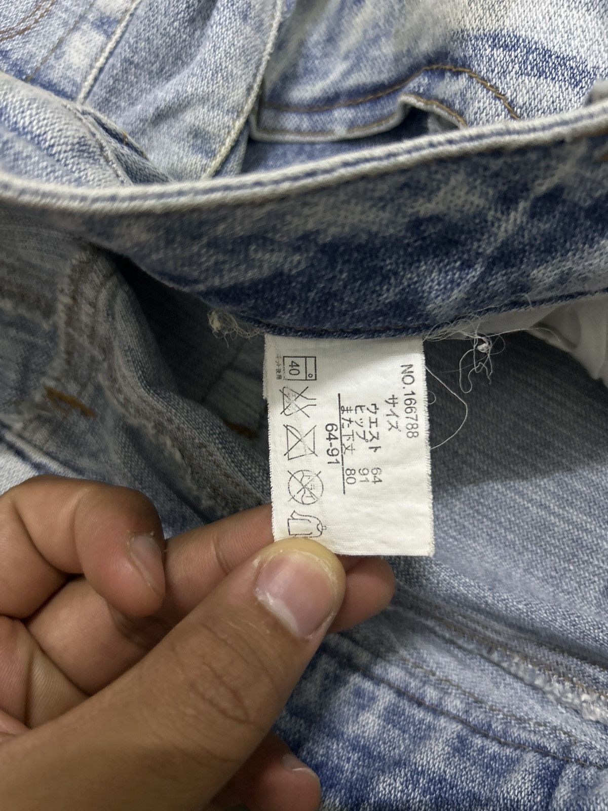 If Six Was Nine Flared glitter whiskered jeans fade lgb style japanese denim Size 28" / US 6 / IT 42 - 11 Thumbnail