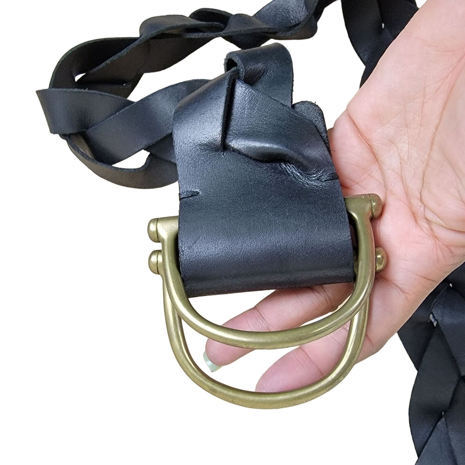 Polo Ralph Lauren Polo Ralph Lauren Woven Leather 3" Wide Belt D Ring Buckle Size ONE SIZE - 7 Thumbnail