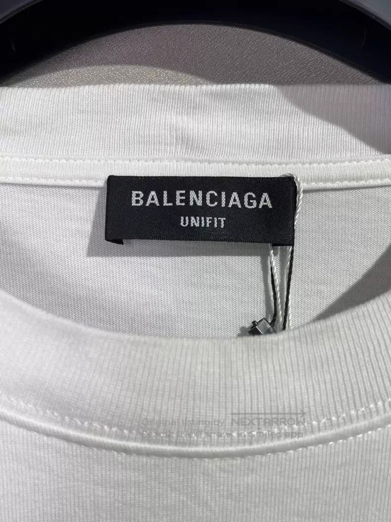 Balenciaga Balenciaga White Rainbow Short Sleeve Size US M / EU 48-50 / 2 - 5 Thumbnail