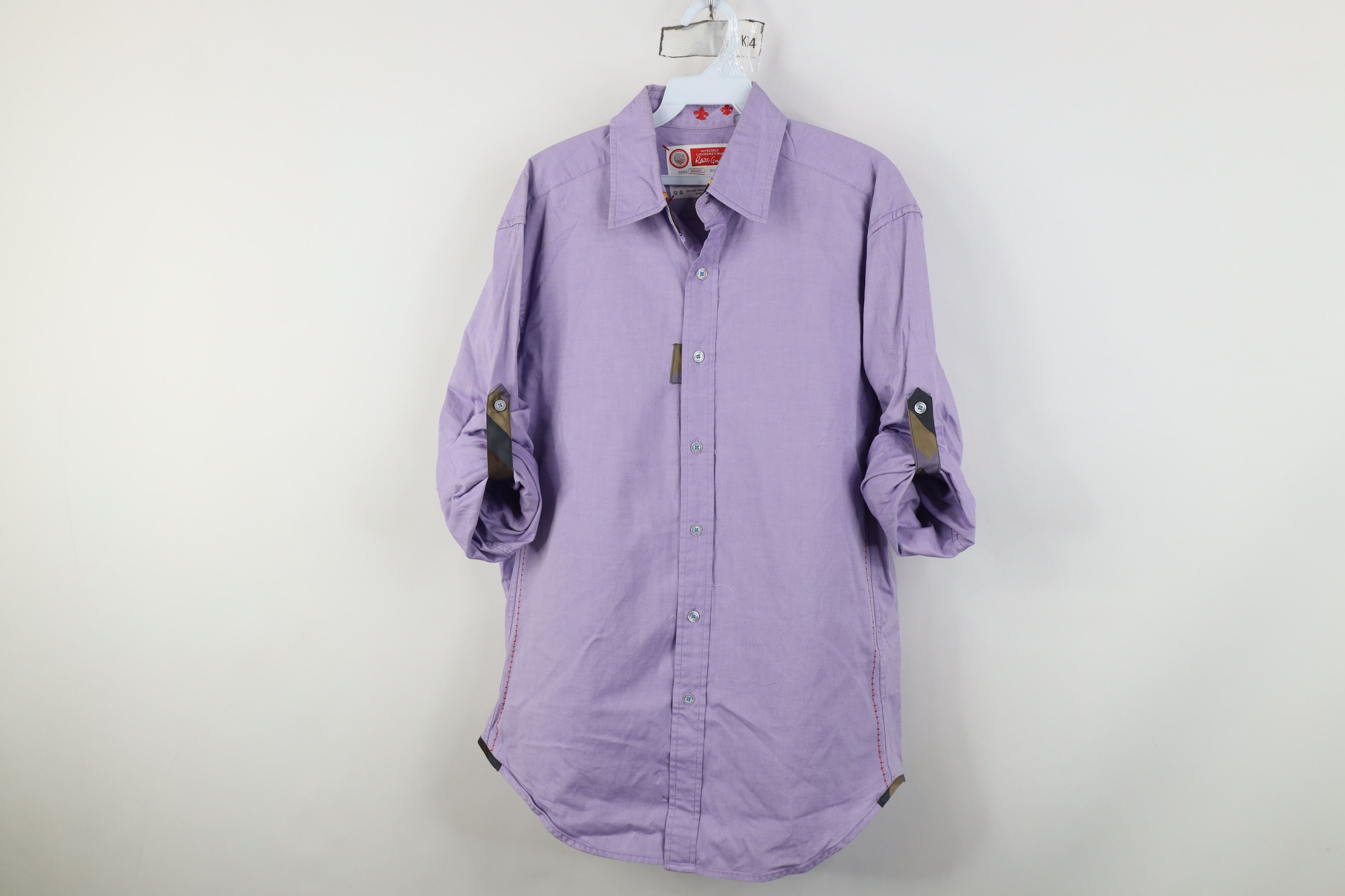 Robert Graham Robert Graham Laundered Roll Cuff Collared Button Shirt Size US M / EU 48-50 / 2 - 5 Thumbnail