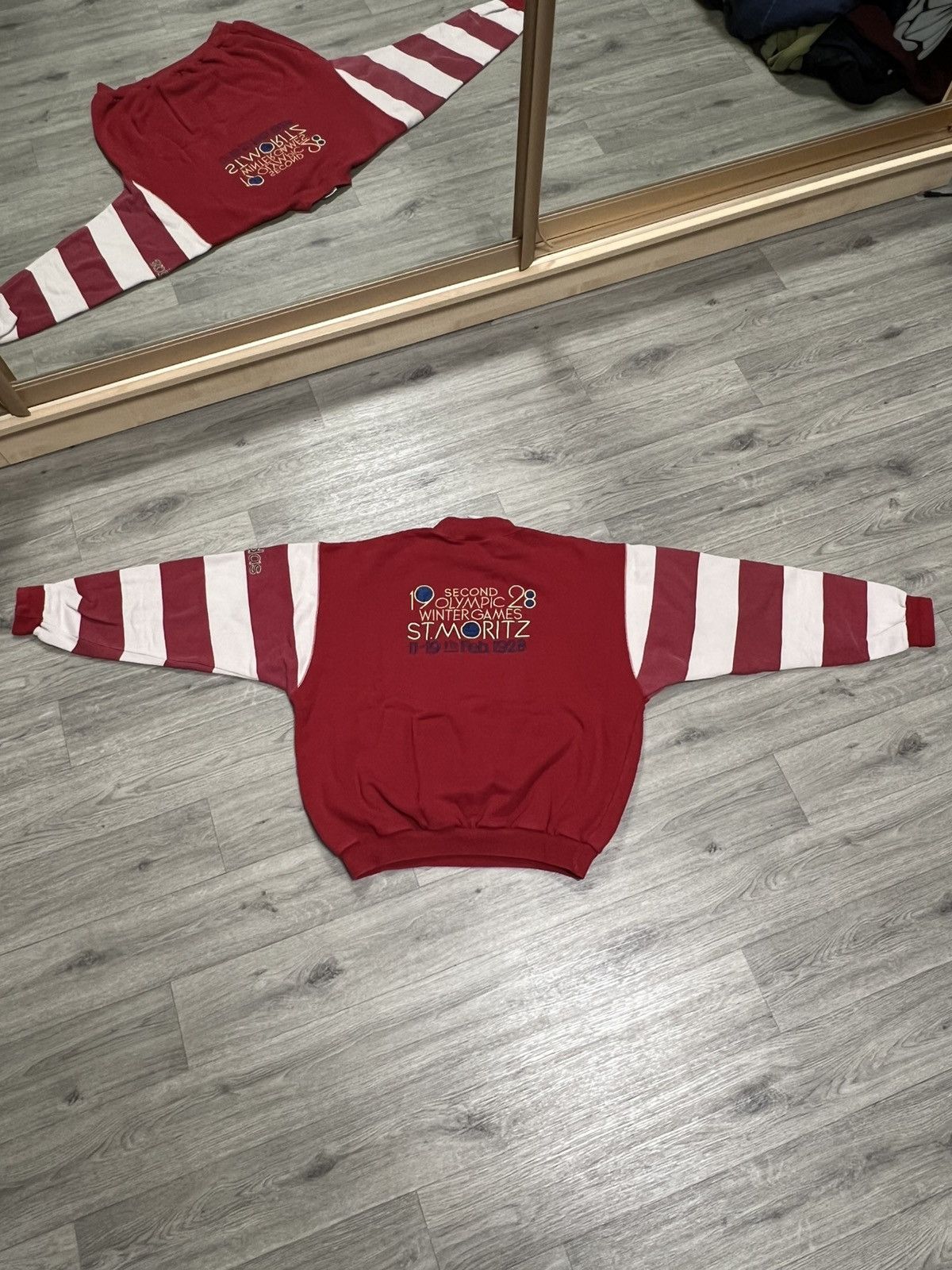 Adidas Adidas Olympic winter game St. Moritz 1928 rare sweatshirt Size US M / EU 48-50 / 2 - 6 Thumbnail