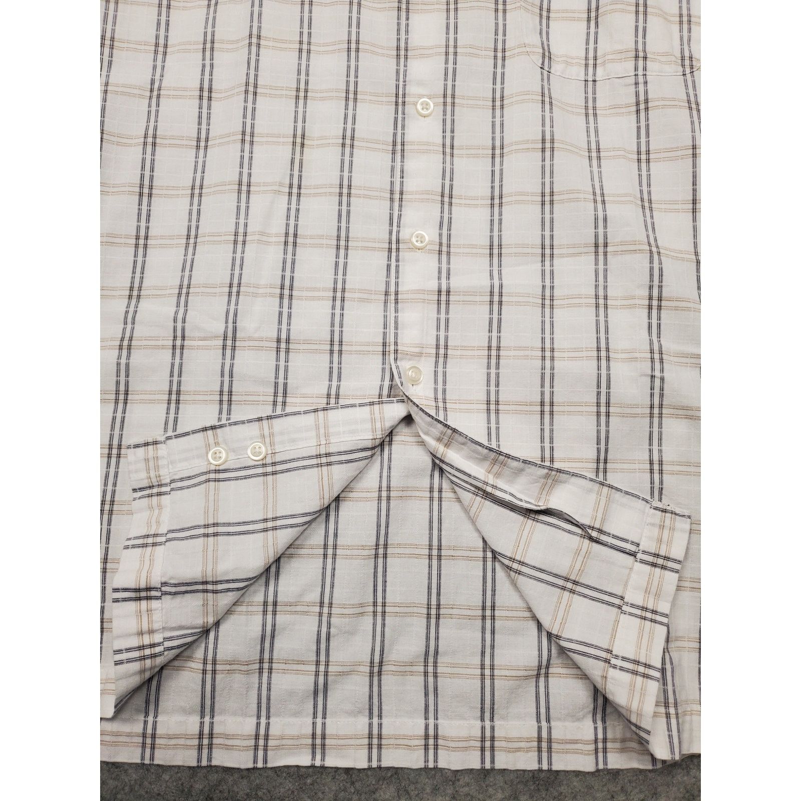 Arrow Arrow Men's XL Black & White Short Sleeve Button Up Shirt Size US XL / EU 56 / 4 - 6 Thumbnail