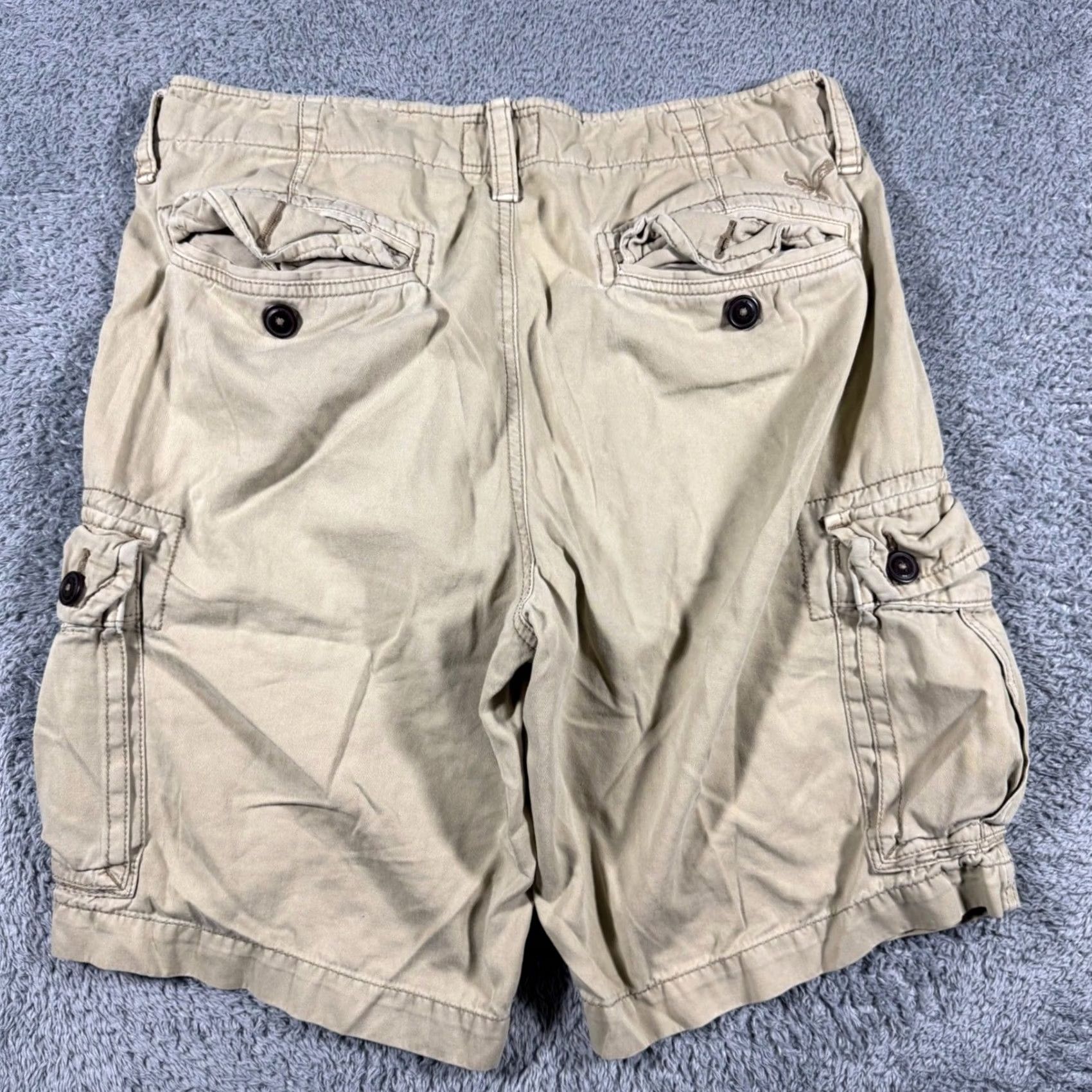 American Eagle Outfitters American Eagle Cargo Shorts Mens 34 Tan Khaki Classic Fit Cotton 10 Inch Size US 34 / EU 50 - 4 Thumbnail