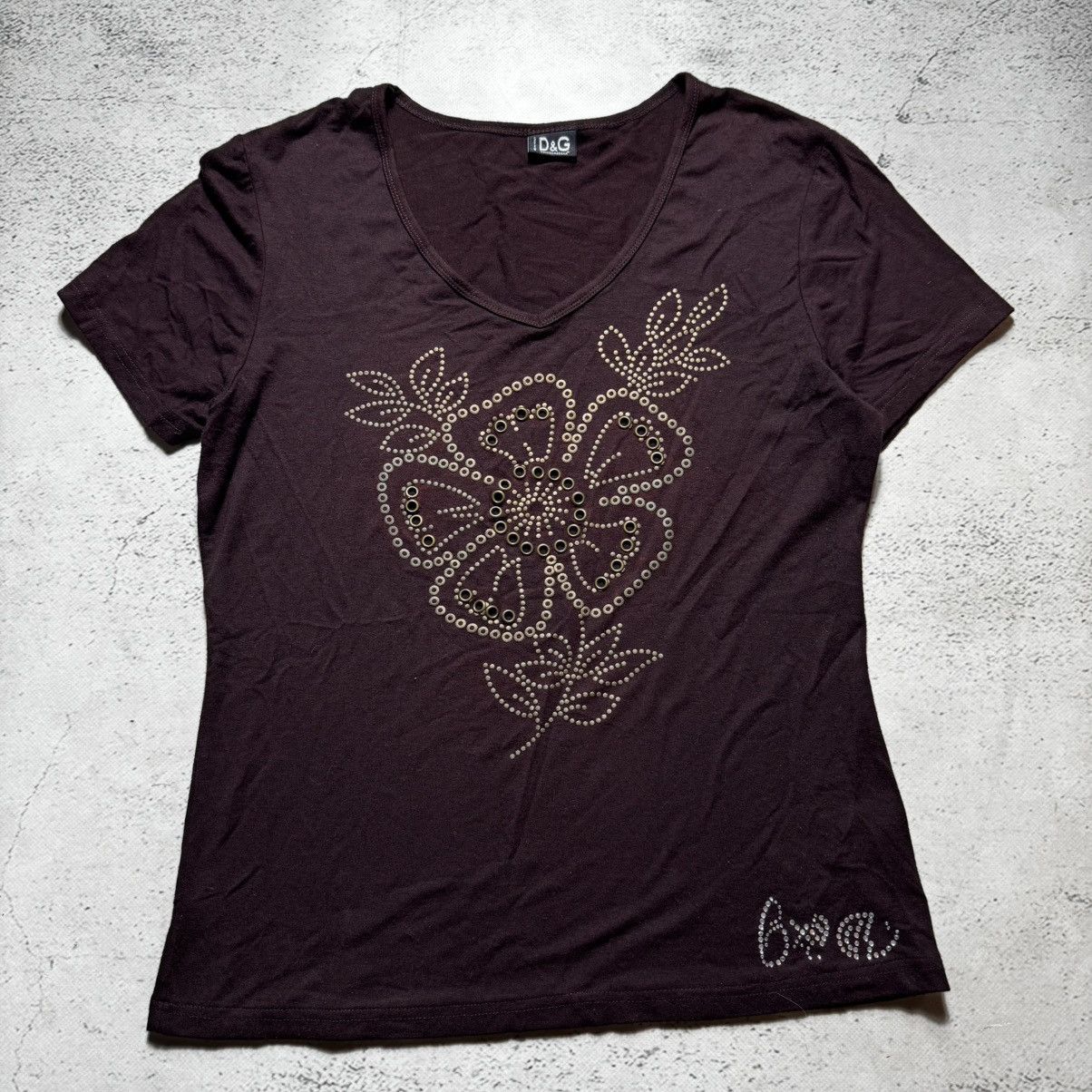 Dolce & Gabbana vintage dolce gabbana flowers t shirt avant garde style Size L / US 10 / IT 46 - 1 Thumbnail