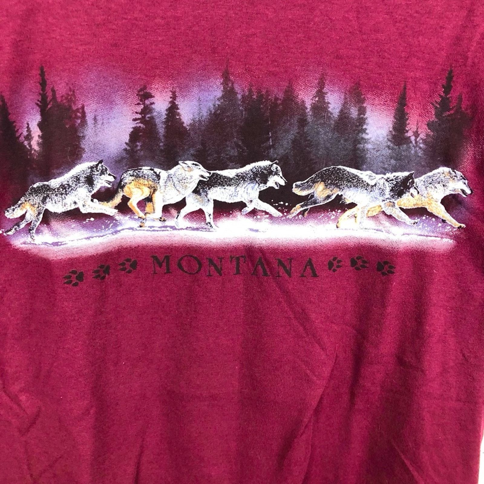 Vintage Vintage Montana Wolves Shirt Size US S / EU 44-46 / 1 - 2 Thumbnail