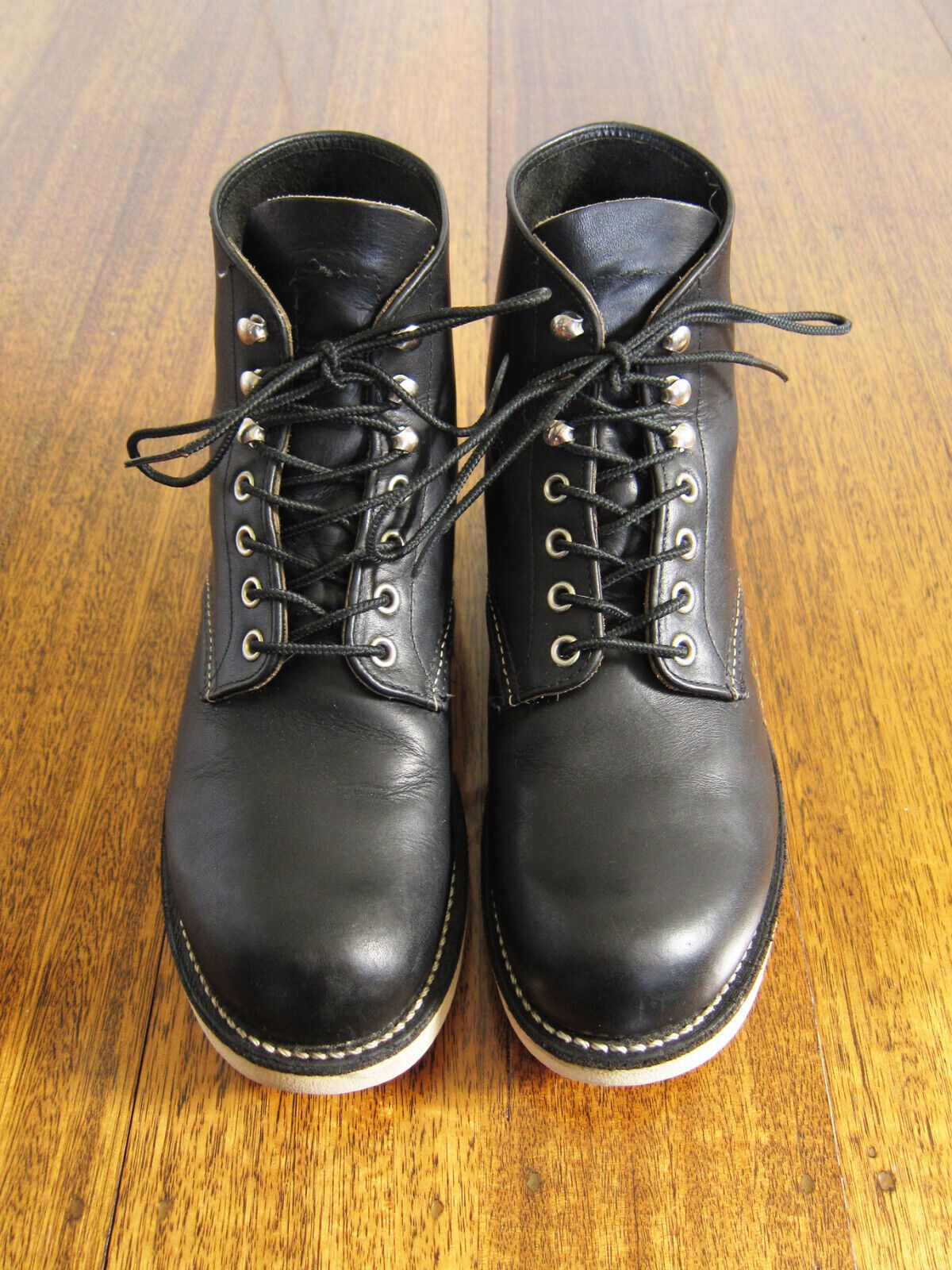 Red Wing RED WING 9070 Black Round Toe Leather Boots (US 8D) Size US 8 / EU 41 - 3 Thumbnail