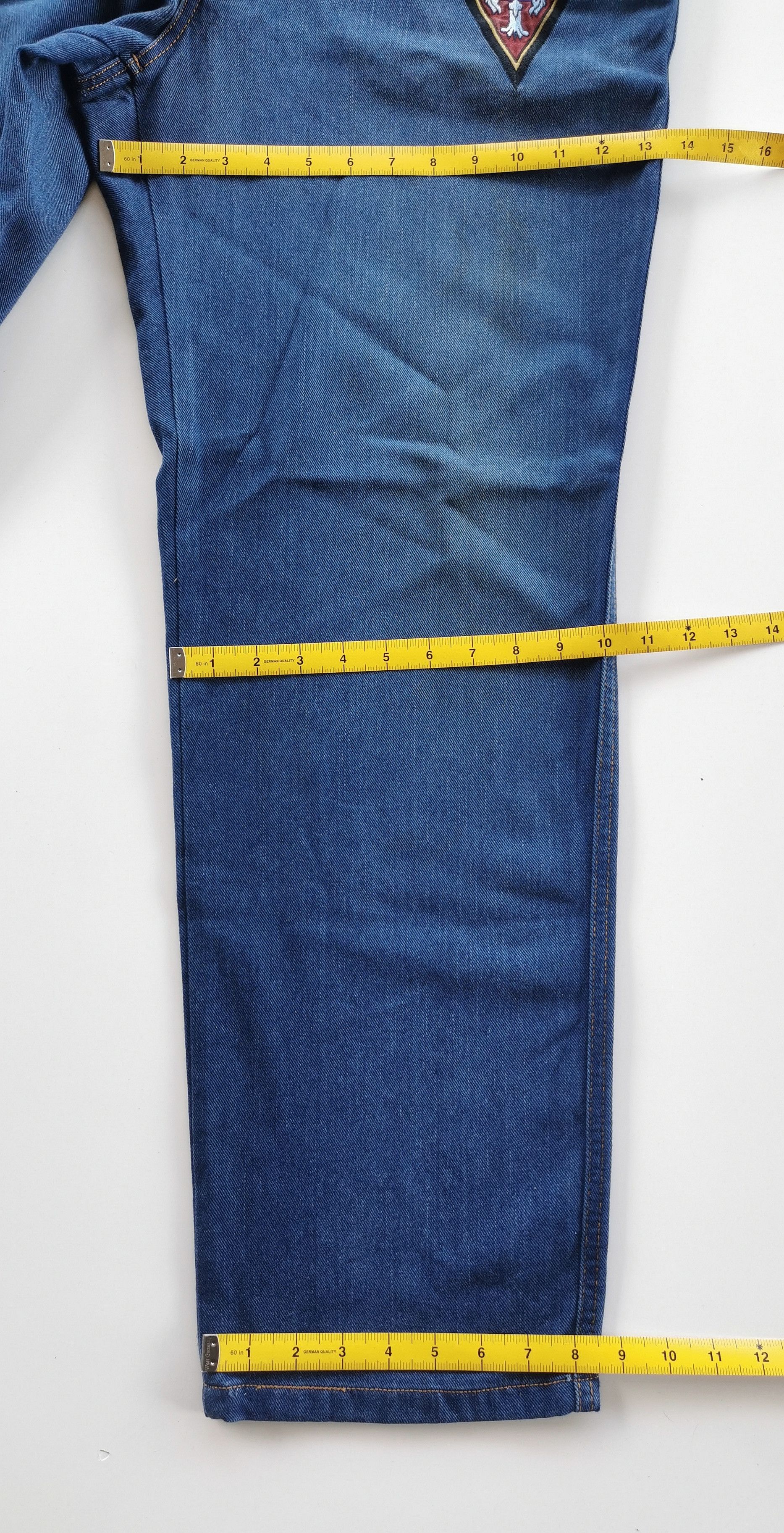Lancel Vintage Lancel Paris Patches Rayon Denim Jeans Size US 33 - 12 Thumbnail