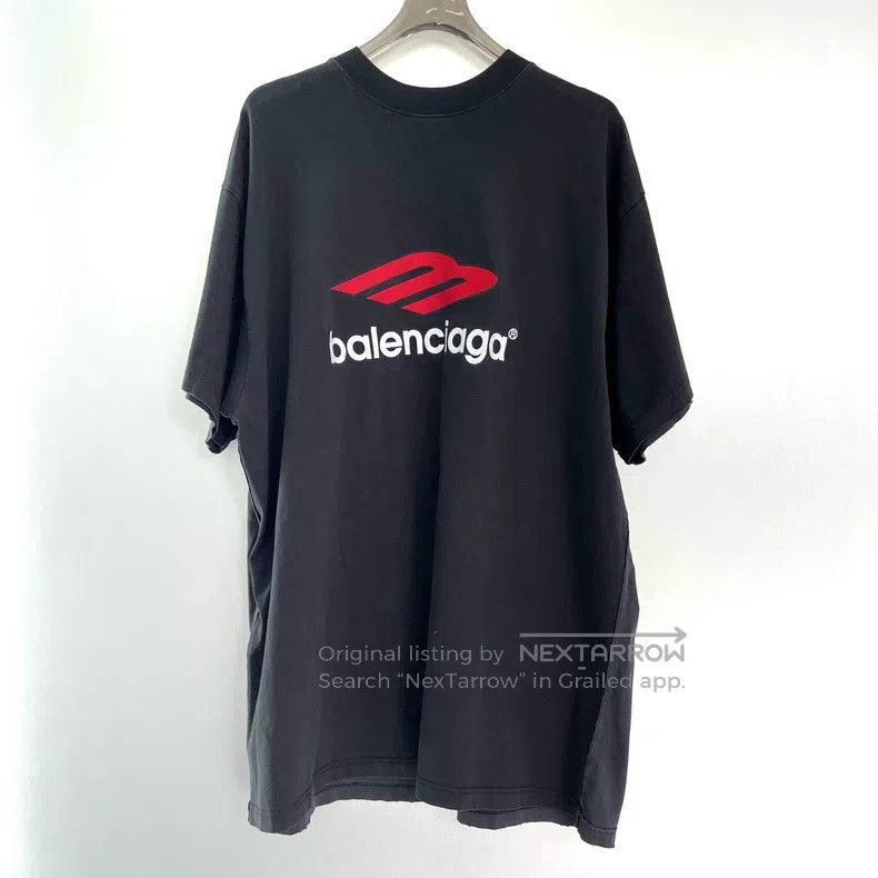 Balenciaga Balenciaga Tape 3B Patchwork Short-Sleeve Size US M / EU 48-50 / 2 - 5 Thumbnail