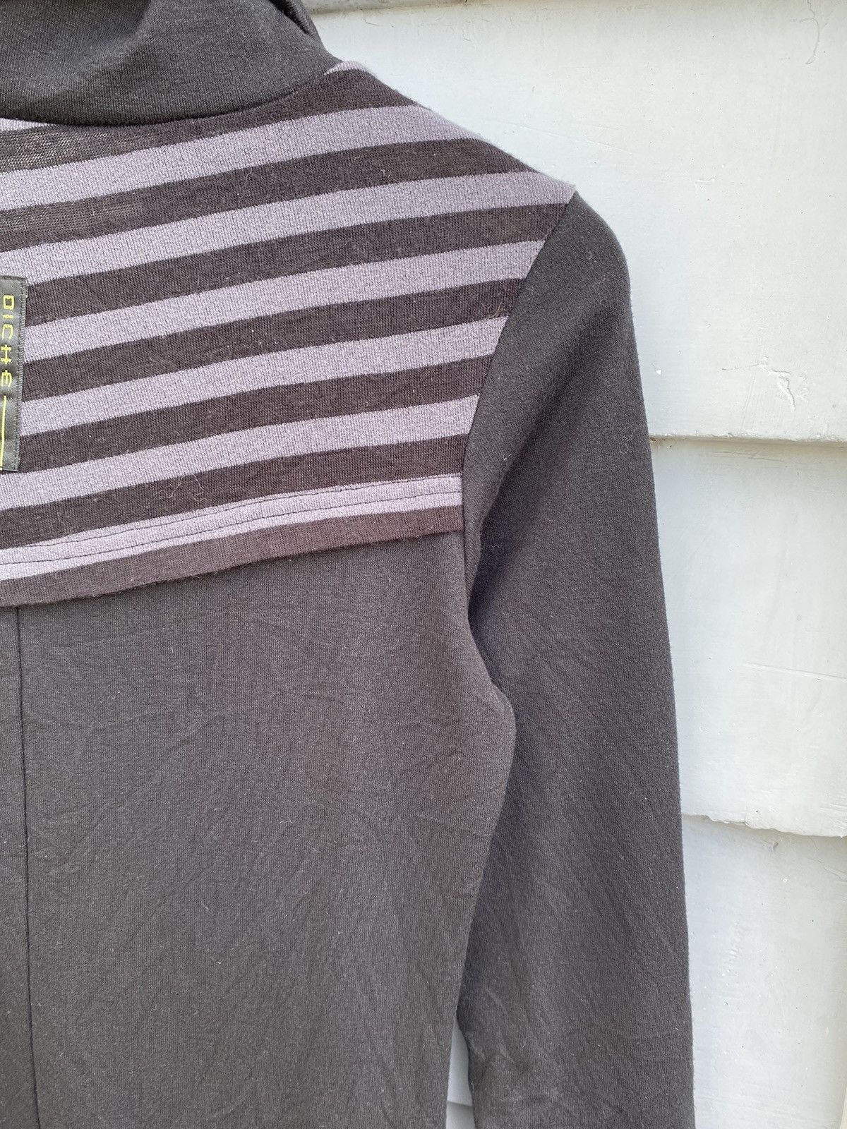 Japanese Brand Diche Nocturne Stich Stripe Highneck Dress Size ONE SIZE - 10 Thumbnail