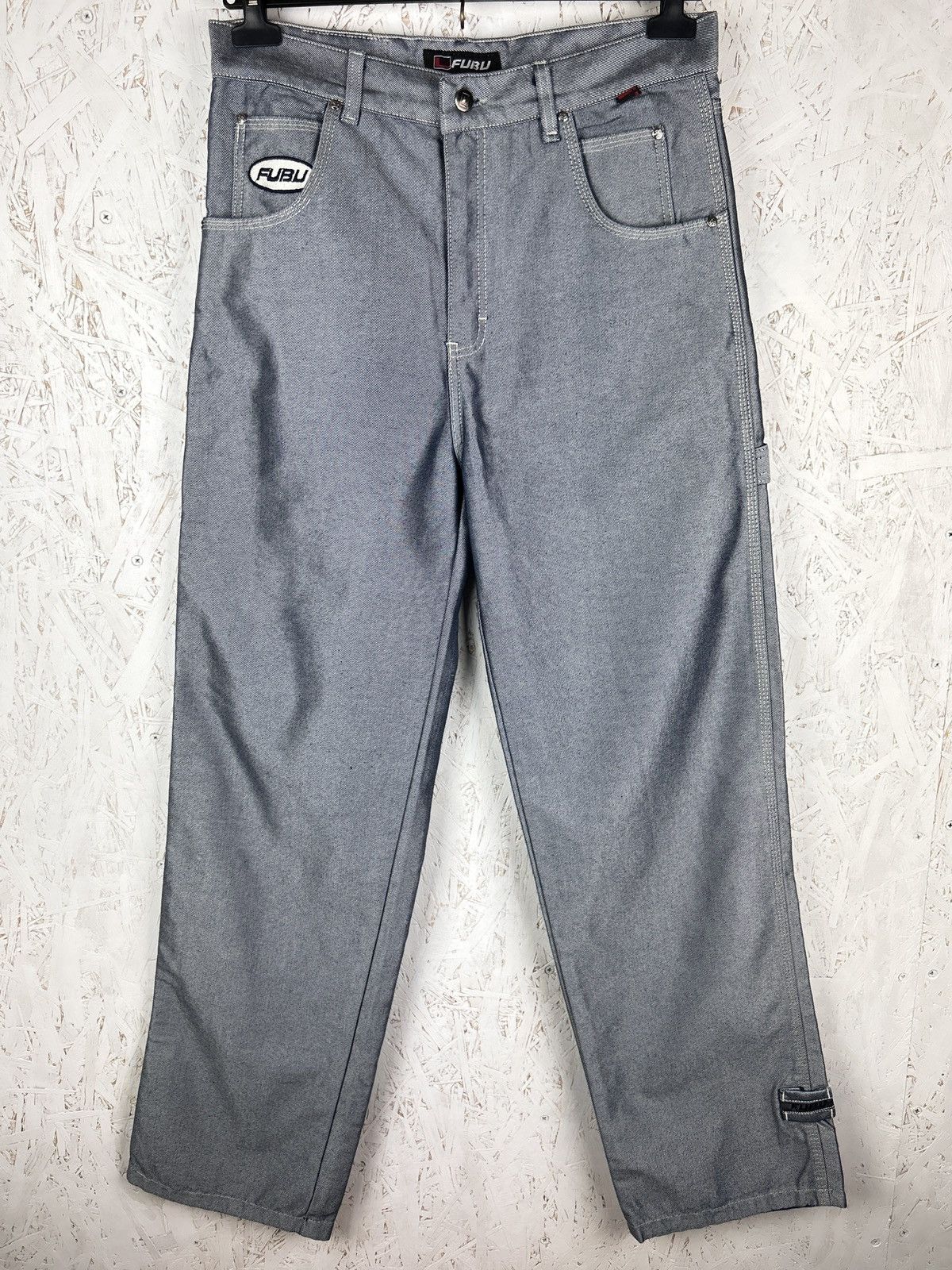 Fubu Vintage Fubu Collection Carpenter Shiny Denim Jeans W33 Size US 33 - 5 Thumbnail