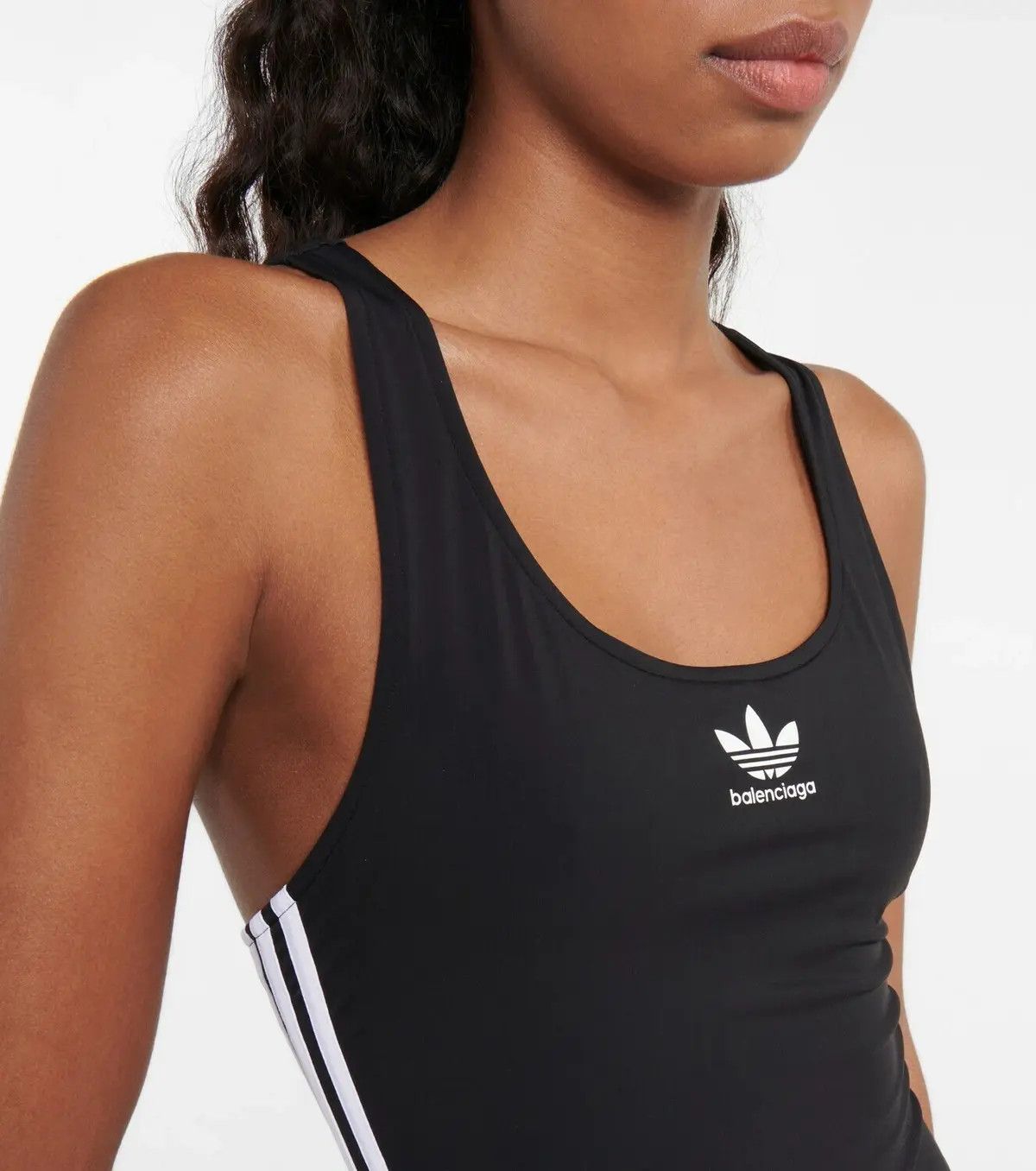 Adidas × Balenciaga o1w1db10824 Swimsuit in Black/White Size S / US 4 / IT 40 - 4 Thumbnail