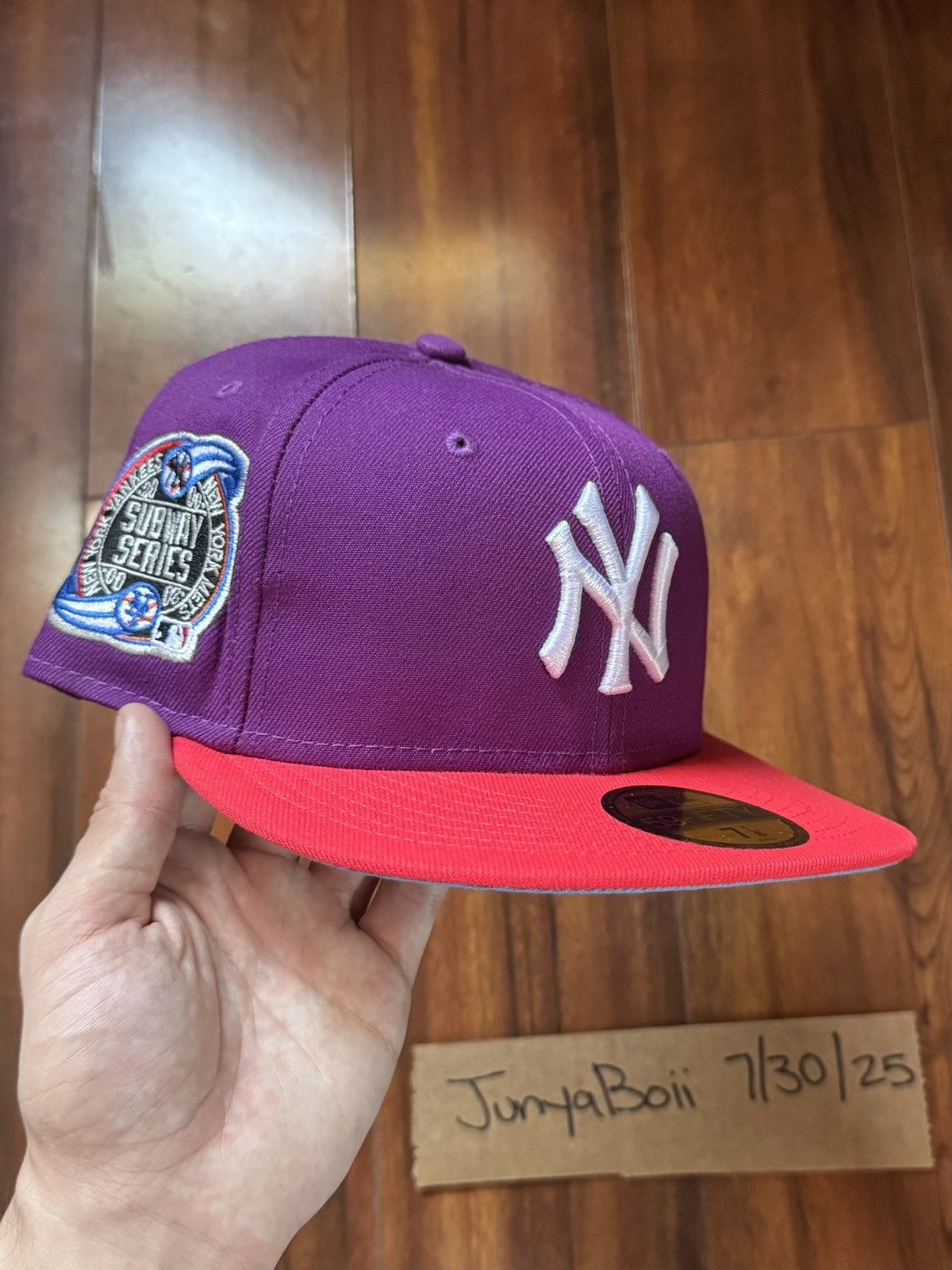 Hat Club Size 7 1/8 NY Yankees 2000 Subway Series Jae Tips Blue UV Size ONE SIZE - 3 Thumbnail
