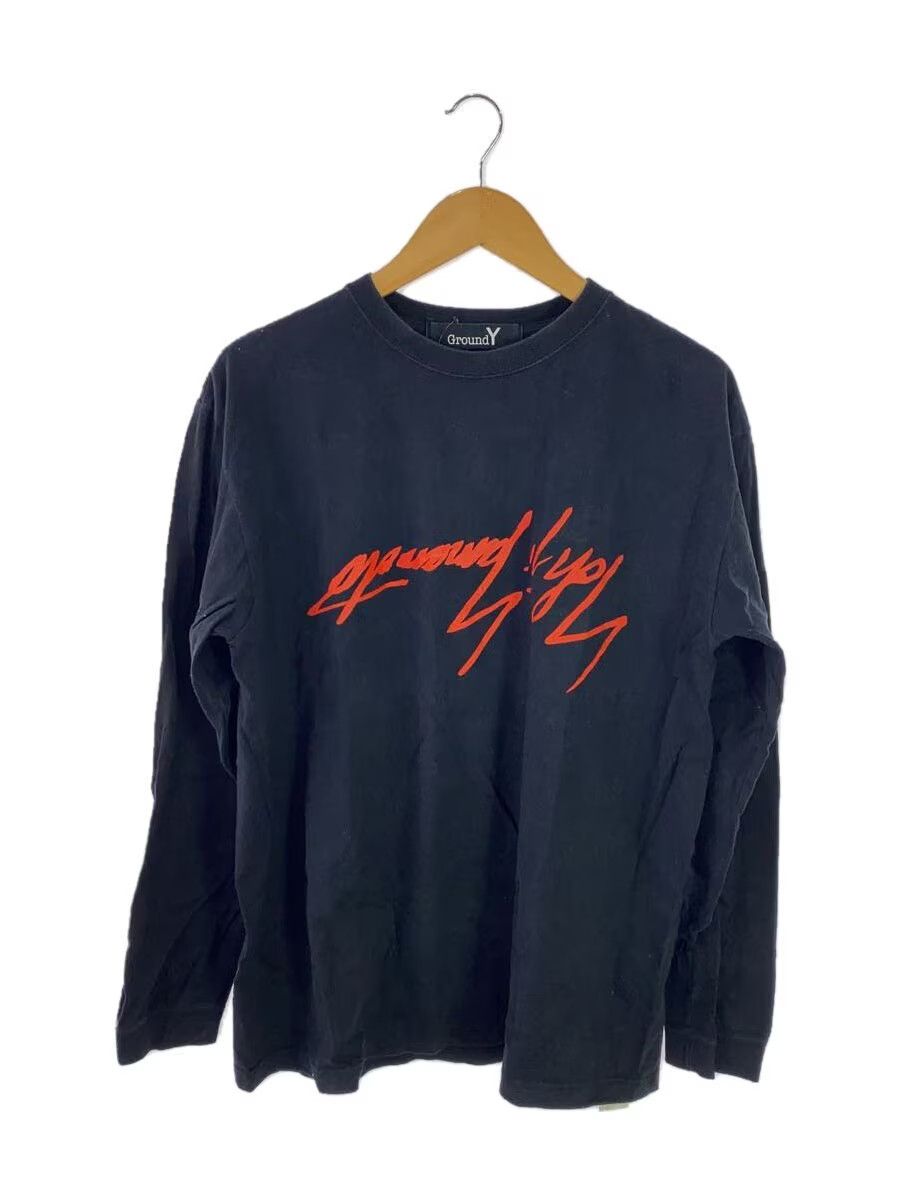 ハ*ル様 groundy Upside Down LOGO Basic Shir Ground Y × Yohji Yamamoto Upside Down Logo Long Sleeve Tee | Grailed