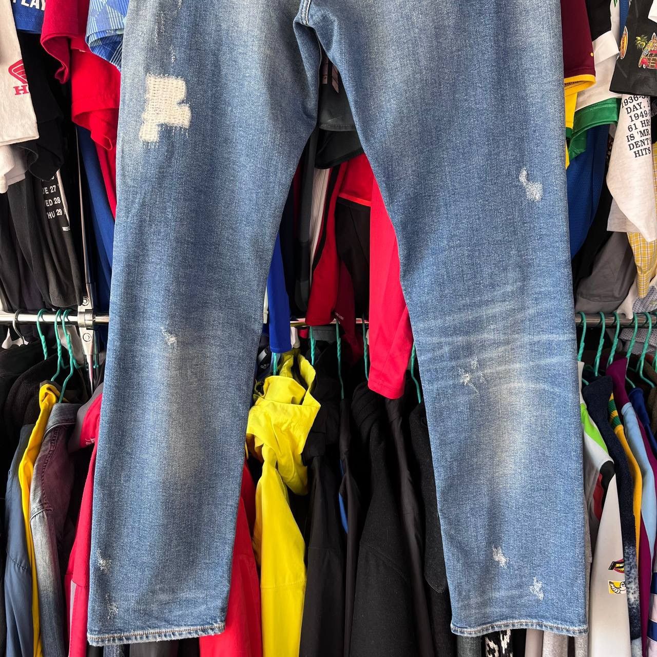 True Religion True Religion Rocco Relaxed Skinny Distessed Denim Pants Size US 36 / EU 52 - 8 Thumbnail
