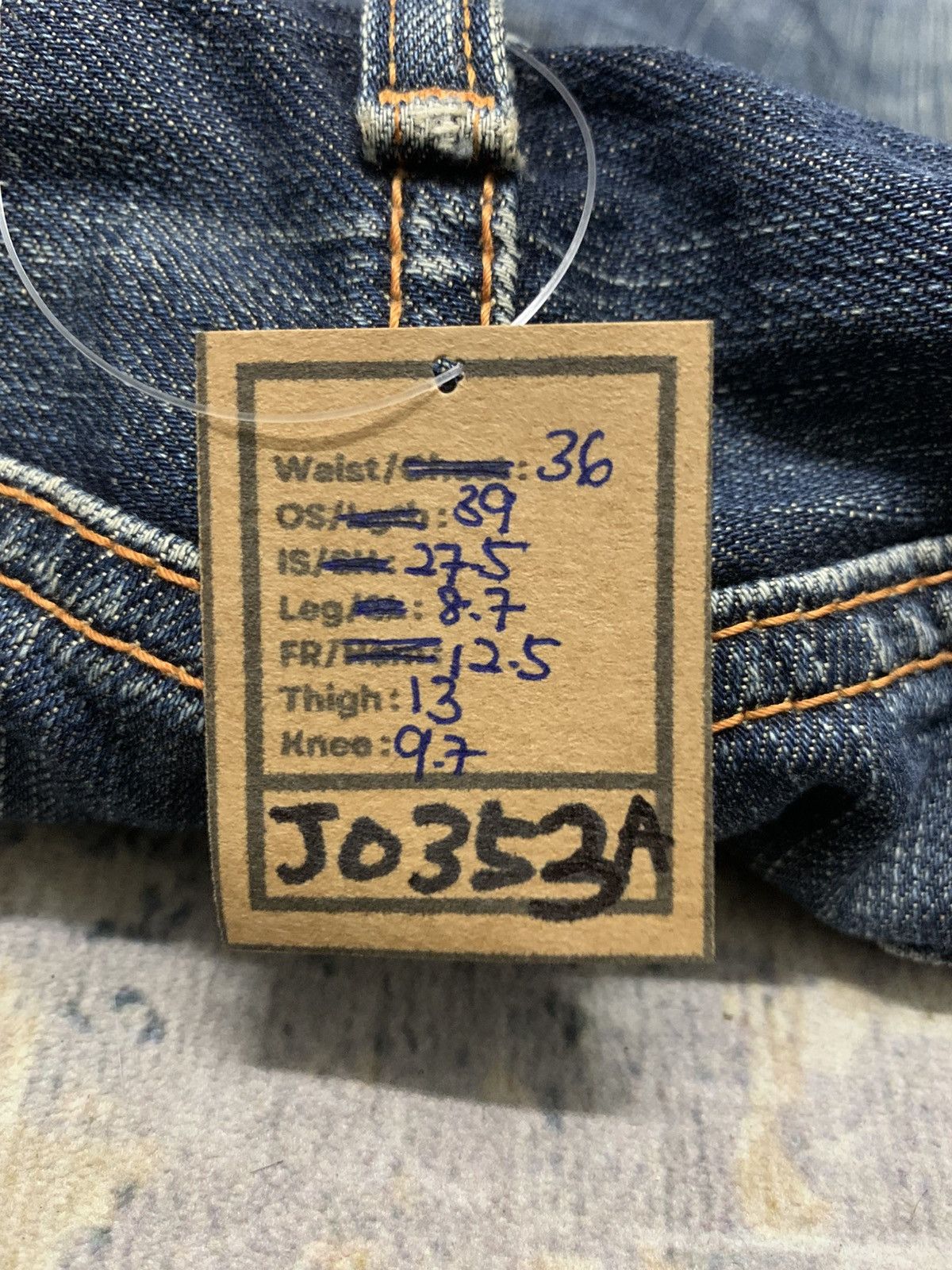 Edwin Vintage Edwin 503 Mud Wash Japanese Denim Jeans W36x27.5 Size US 36 / EU 52 - 14 Thumbnail