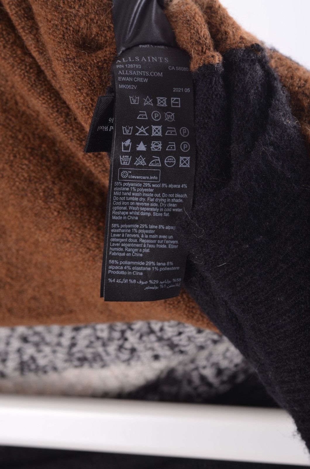 Allsaints Allsaints Ewan Crew Oversized Sweater Wool Medium Size US M / EU 48-50 / 2 - 5 Thumbnail