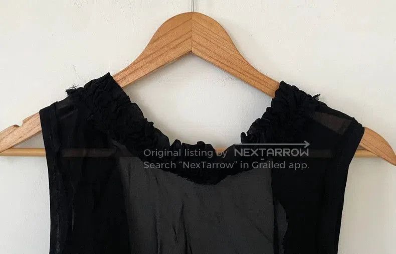 Ann Demeulemeester Sheer Backless Top.