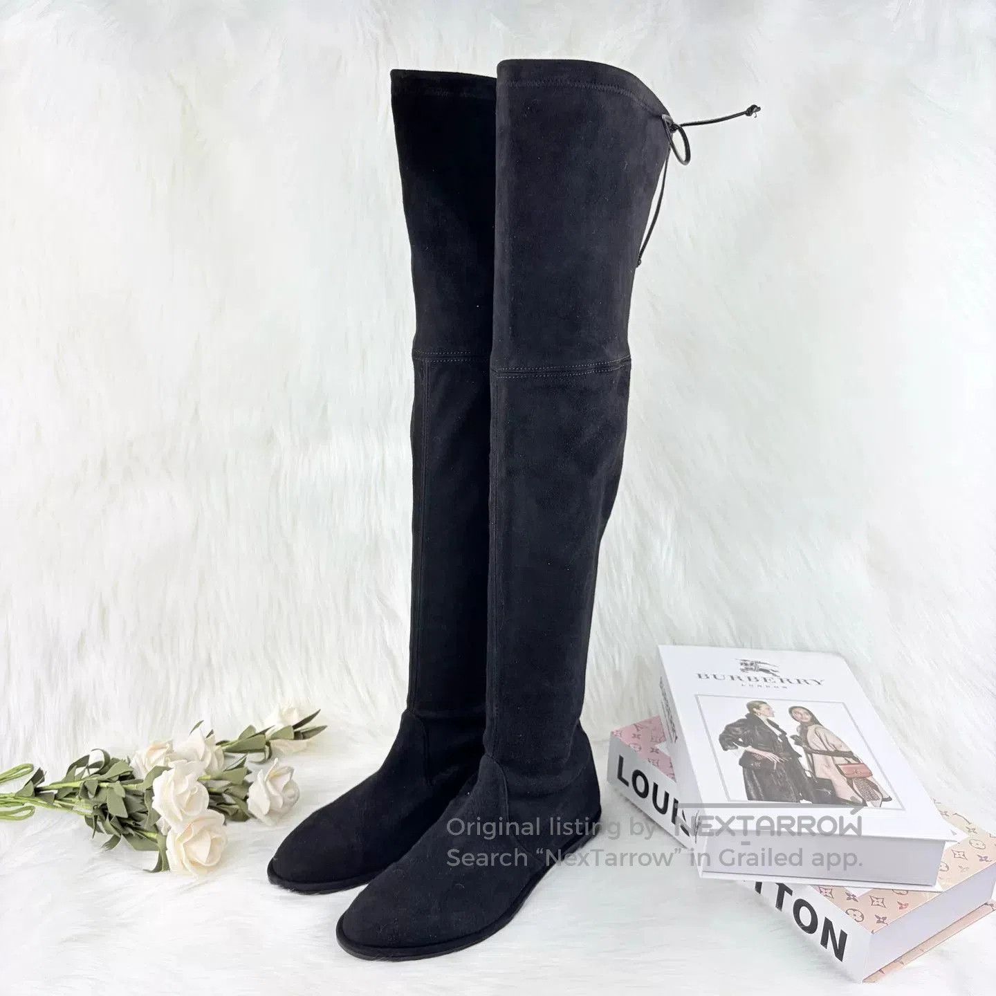 Stuart Weitzman Stuart Weitzman Black Suede Over. Size US 5.5 / IT 35.5 - 1 Thumbnail