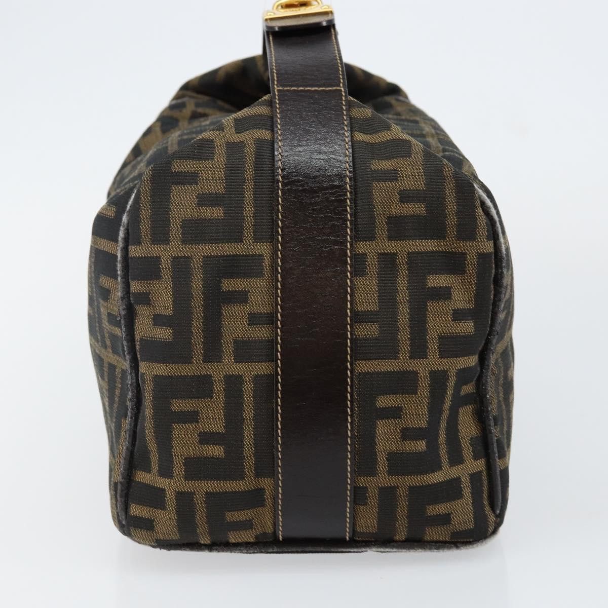 Fendi FENDI Zucca Canvas Hand Bag Black Brown Size ONE SIZE - 4 Thumbnail