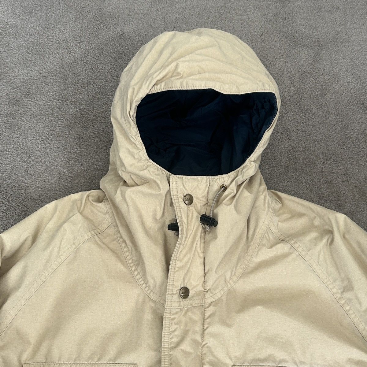 L.L. Bean Vintage L.L. Bean Goretex Insulated Parka USA Cream Navy Size US L / EU 52-54 / 3 - 2 Thumbnail