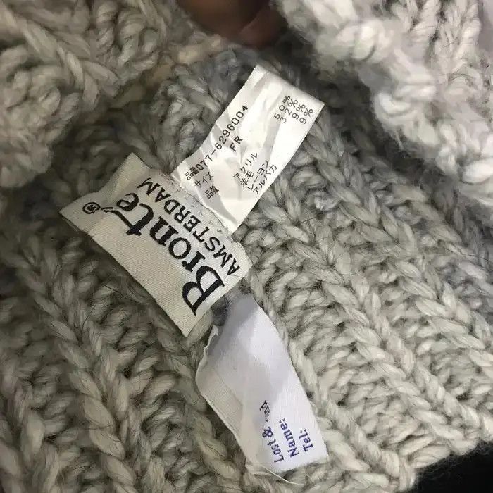 Japanese Brand × Vintage Bronte Amsterdam Knit Plain Beanie Hat Size ONE SIZE - 5 Thumbnail