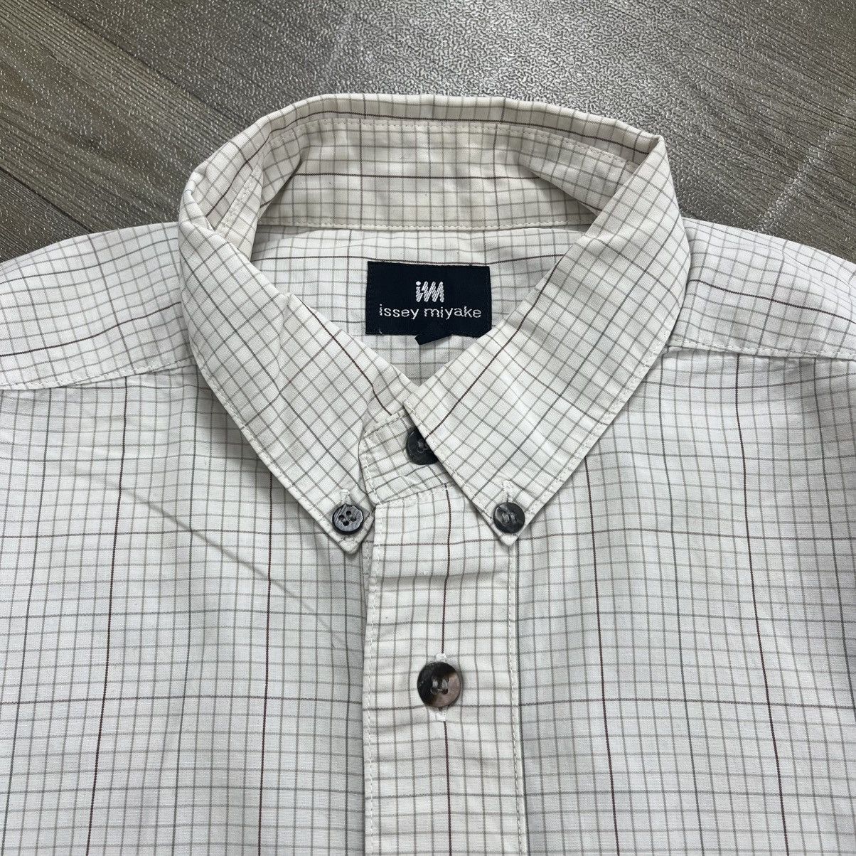 Issey Miyake Vintage Im Product Issey Miyake Plaid Pocket Button Up Shirt Size US S / EU 44-46 / 1 - 3 Thumbnail
