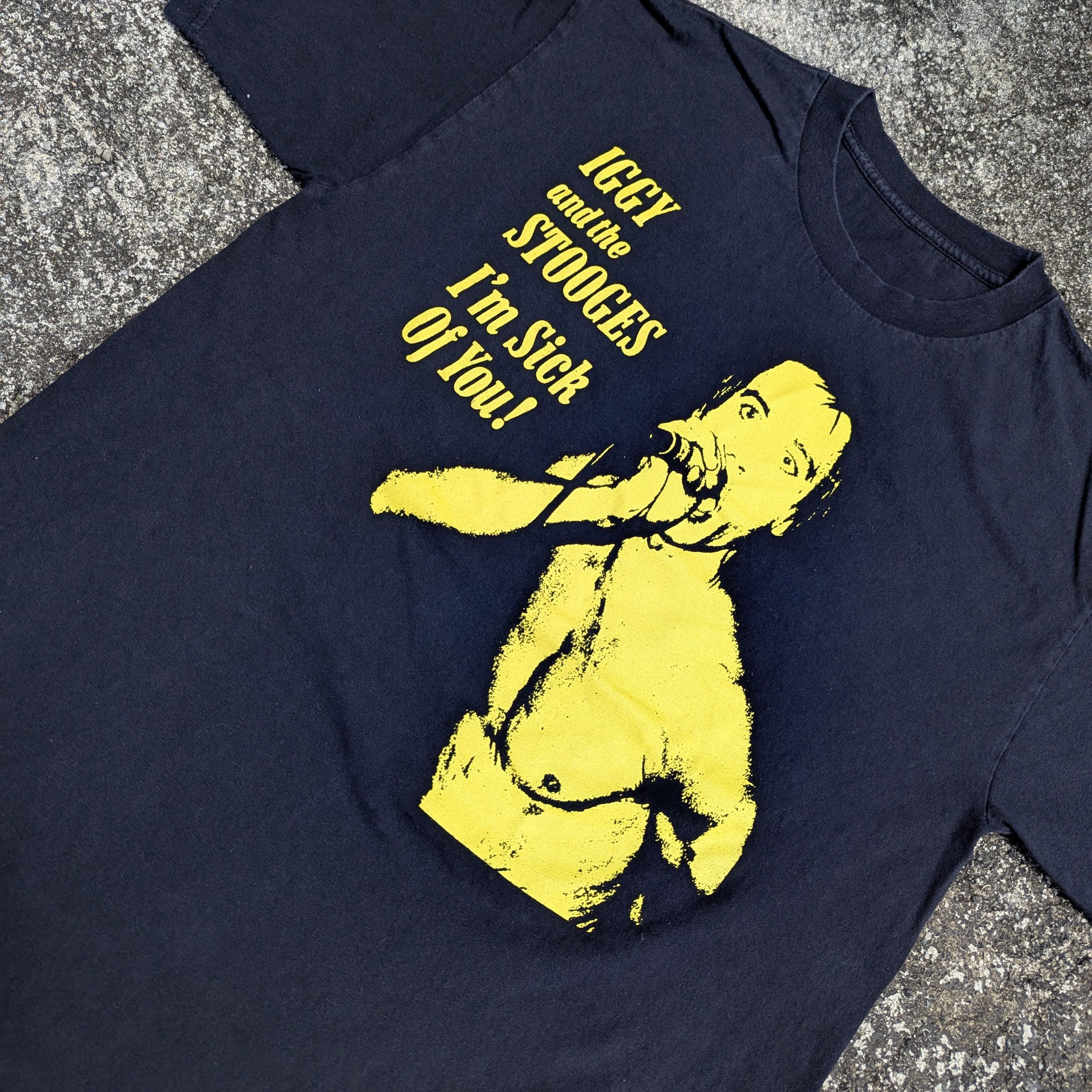 Band Tees Vintage Iggy Pop And The Stooges Band “Im Sick Of You” Tee Size US XL / EU 56 / 4 - 2 Thumbnail