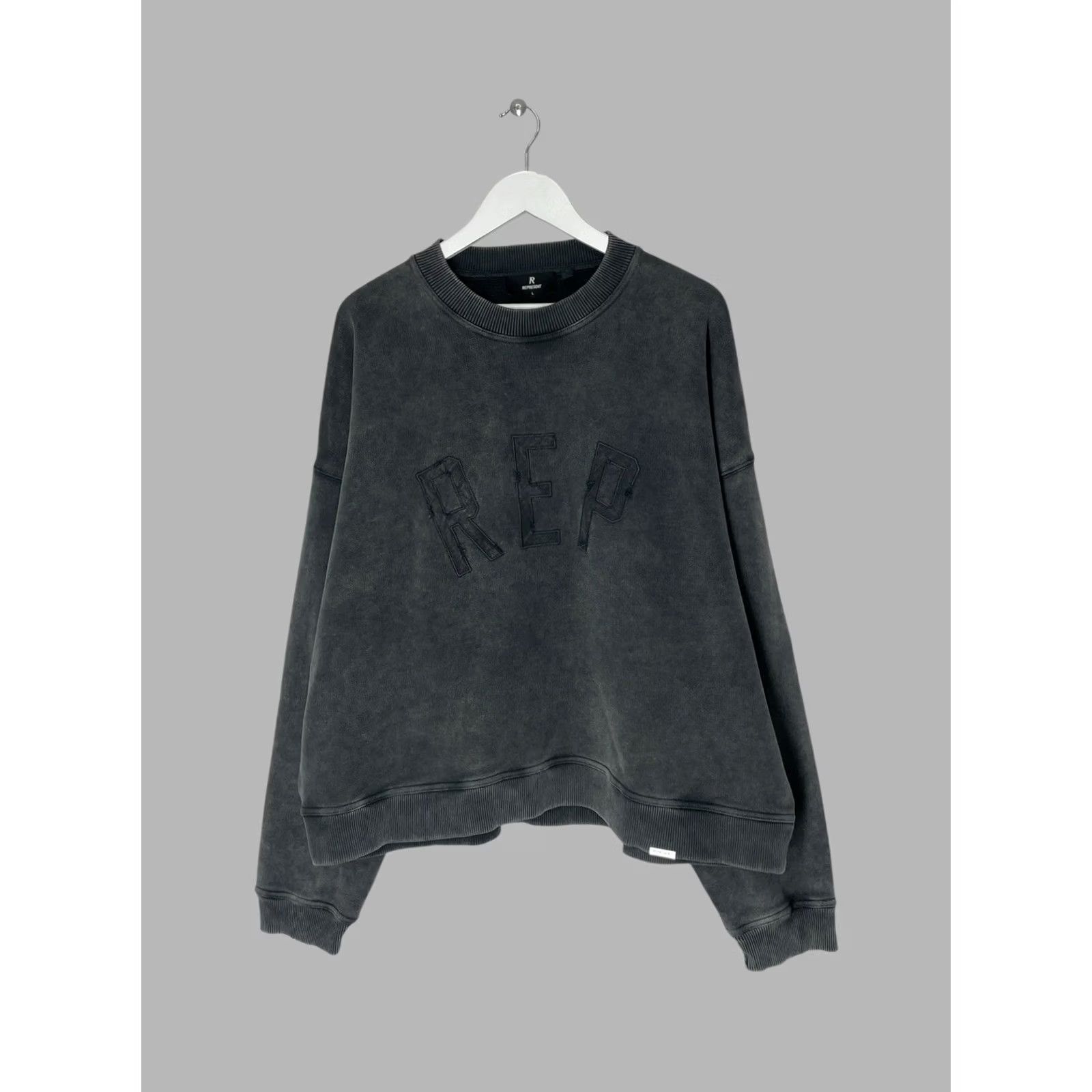 Vintage Represent Sweatshirt Black Oversized Crew Neck L Men Size US L / EU 52-54 / 3 - 2 Thumbnail