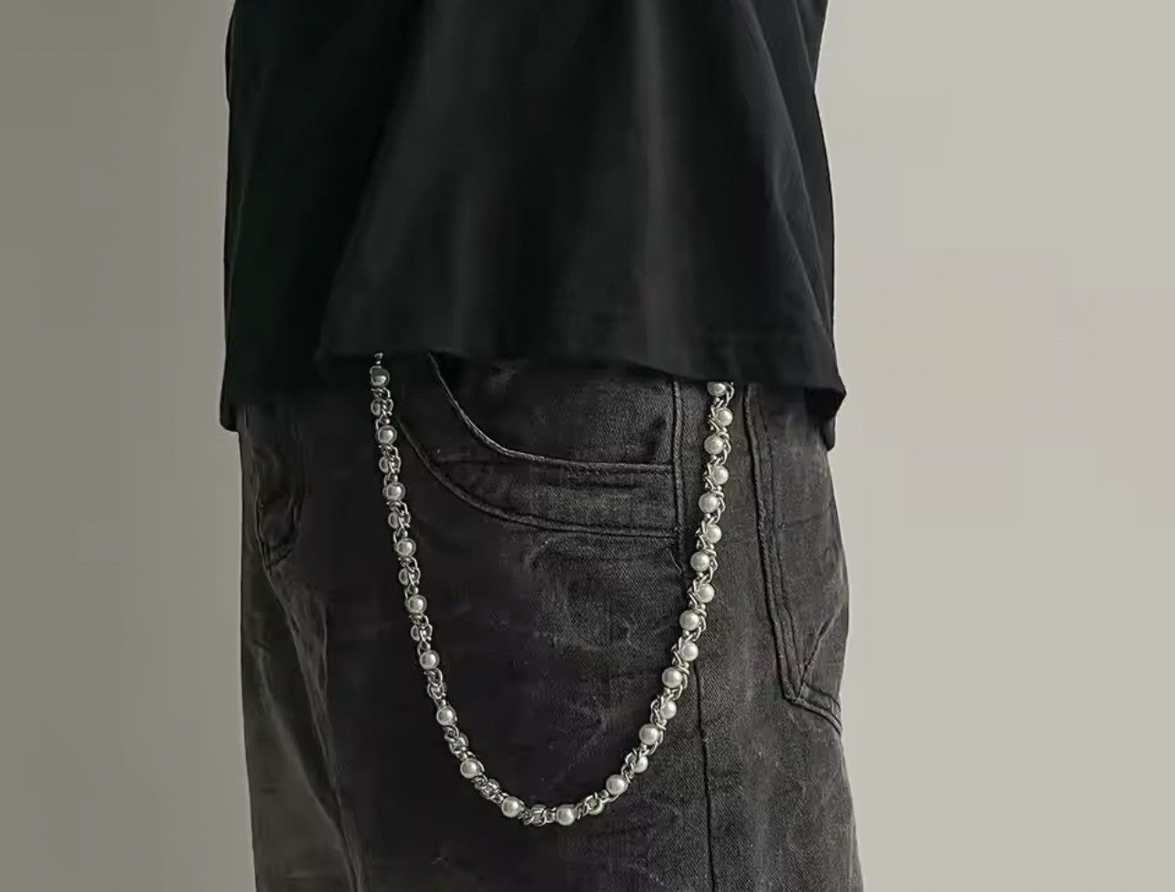Japanese Brand Punk Imitation Pearl wallet chain Size ONE SIZE - 1 Thumbnail