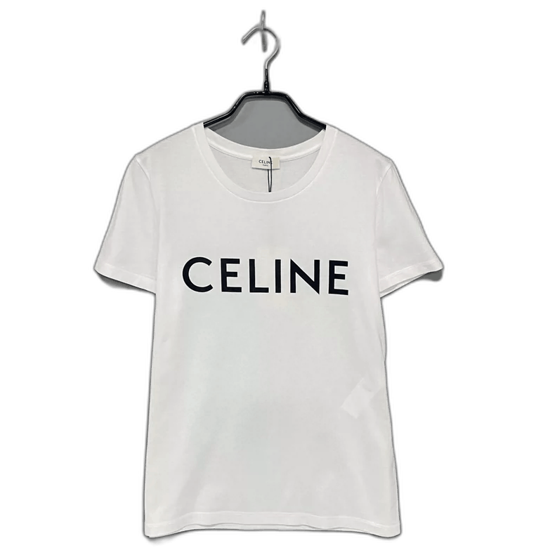 Celine Celine White Logo Short Sleeve T-shirt Size XS / US 0-2 / IT 36-38 - 1 Thumbnail