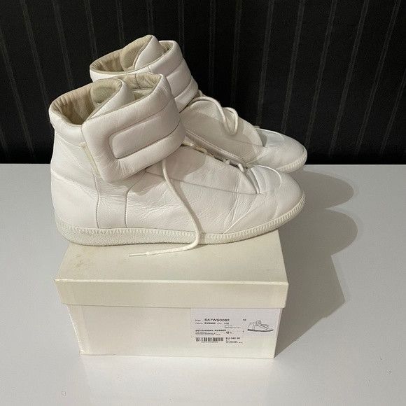 Maison Margiela Maison Margiela Future White 9 42 High Tops Leather Size US 9 / EU 42 - 1 Thumbnail