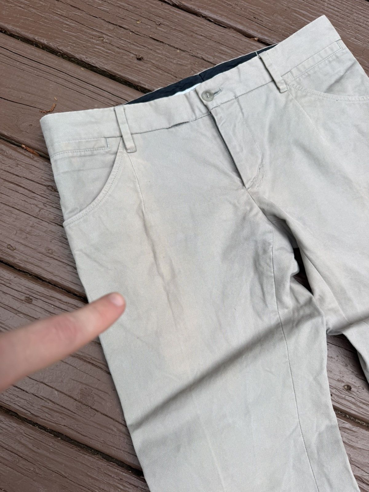 Dolce & Gabbana Vintage Dolce & Gabbana Khaki Tan Slack Pants Button 30 Size US 30 / EU 46 - 5 Thumbnail