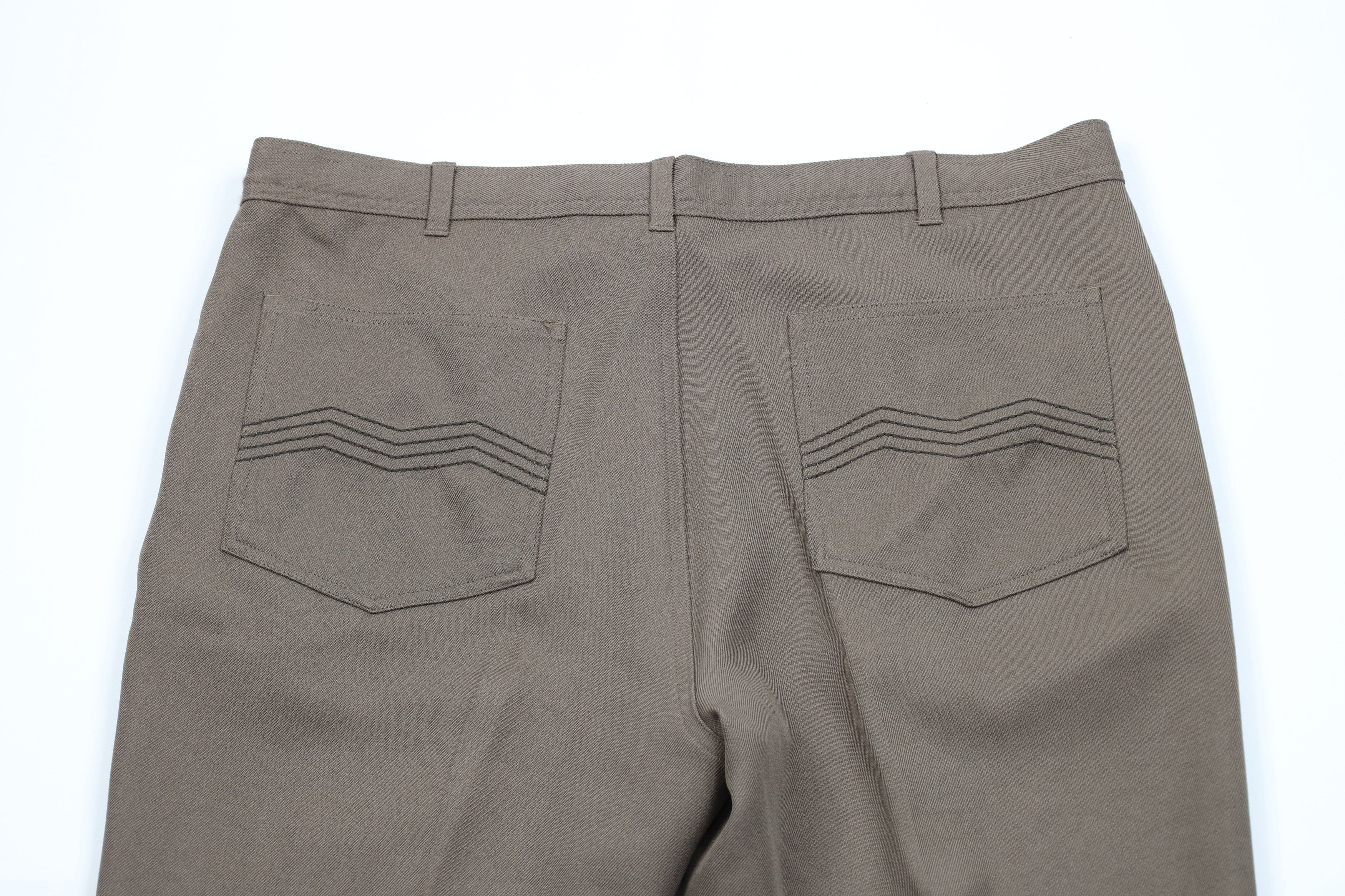 Vintage Vintage 90s Streetwear Flared Wide Leg Chino Pants Brown Size US 40 / EU 56 - 9 Thumbnail