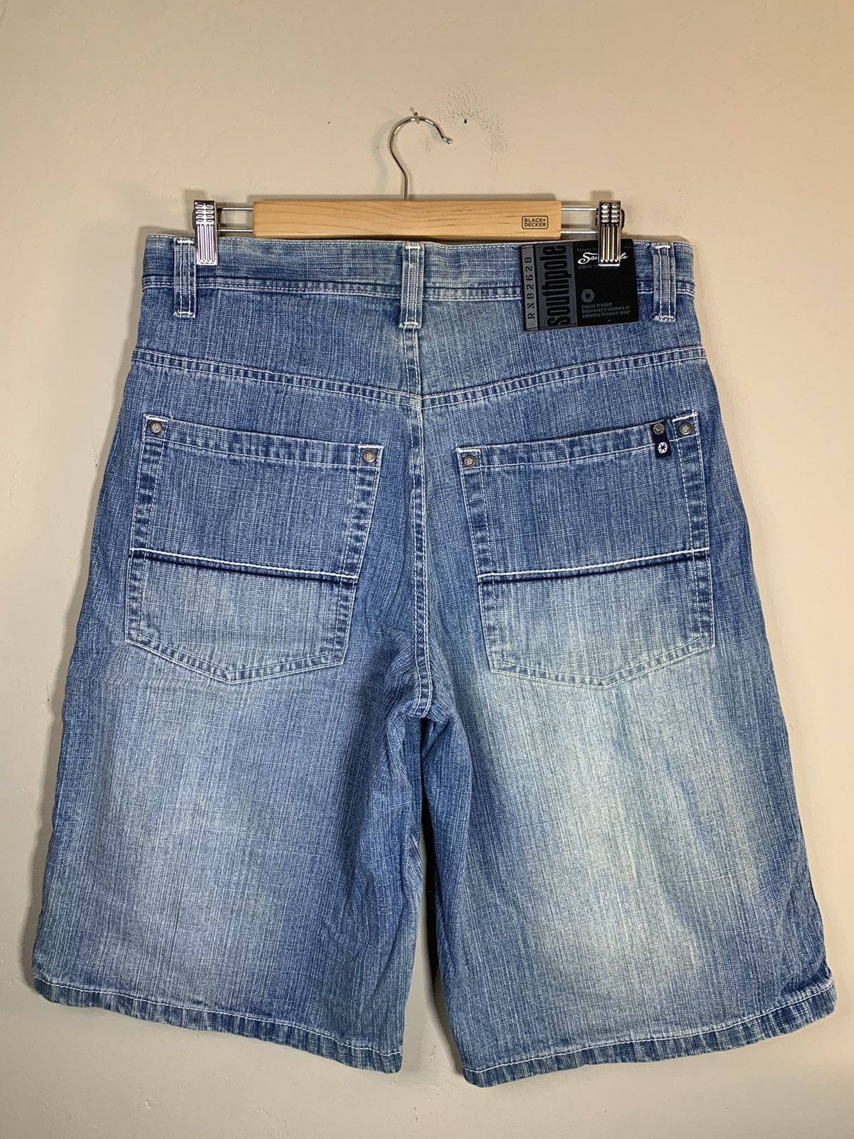 Designer × Southpole × Vintage *RARE* Vintage Southpole Faded Grain Denim Shorts - 32 Size US 32 / EU 48 - 2 Thumbnail