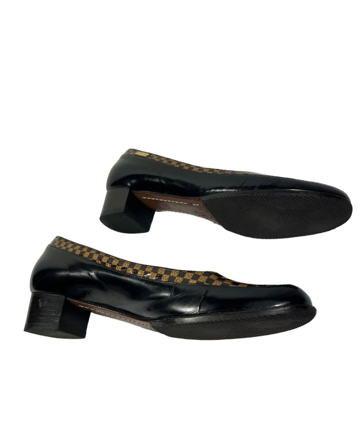 Louis Vuitton Louis Vuitton Damier Ebene Heels Size US 5.5 / IT 35.5 - 3 Thumbnail