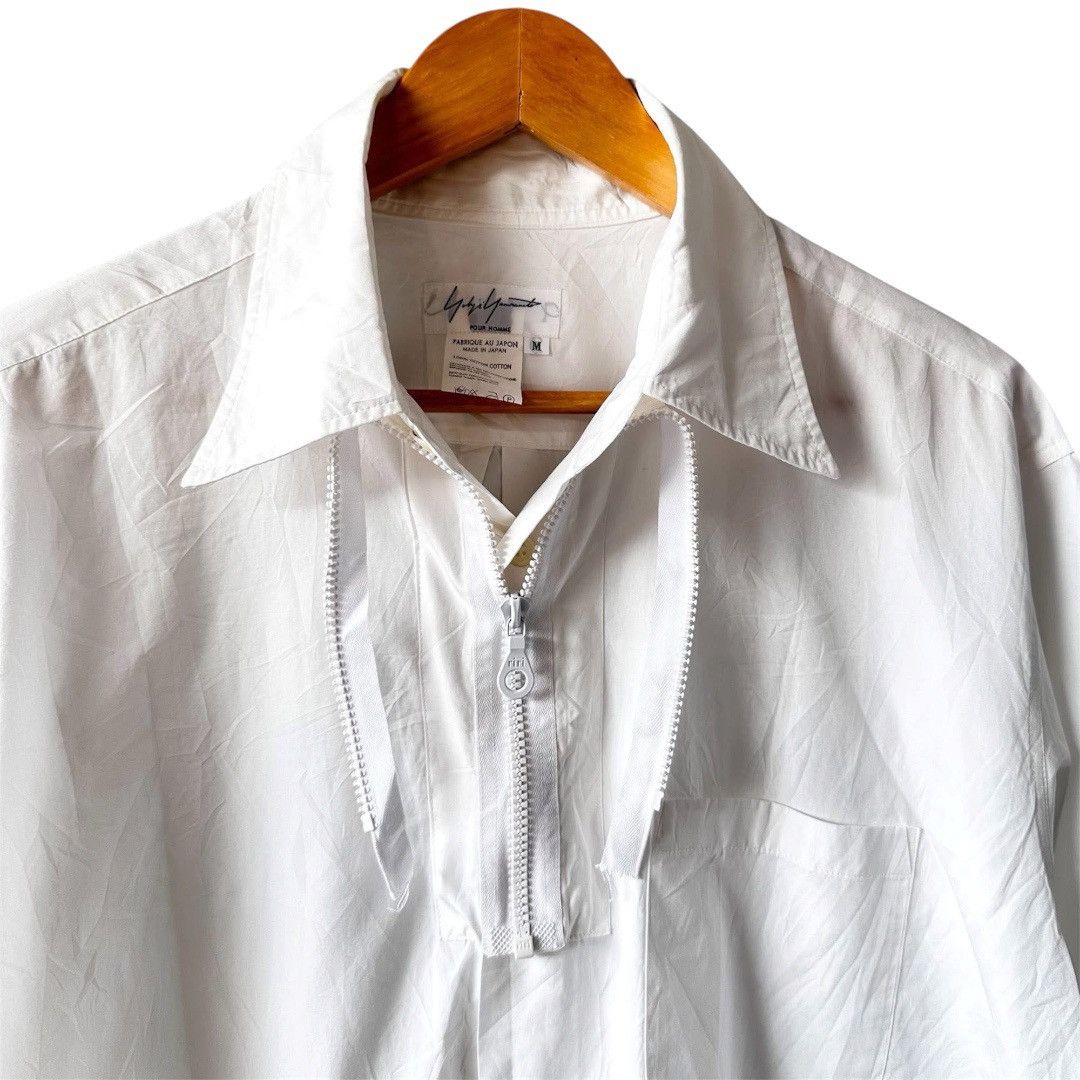 Yohji Yamamoto 🔥Archived Aw95 Yohji Yamamoto Pour Homme Half Zip Shirt Size US M / EU 48-50 / 2 - 2 Thumbnail