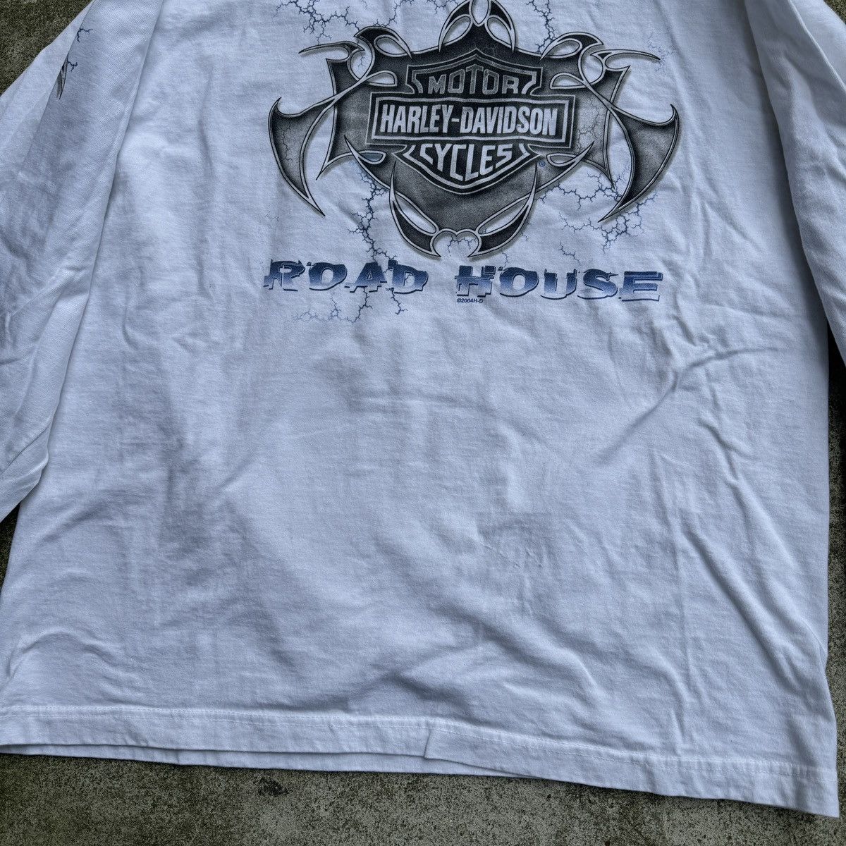 Harley Davidson Vintage Harley Flame Shirt Longsleeve ERD Grunge Biker WCC Size US XL / EU 56 / 4 - 14 Thumbnail