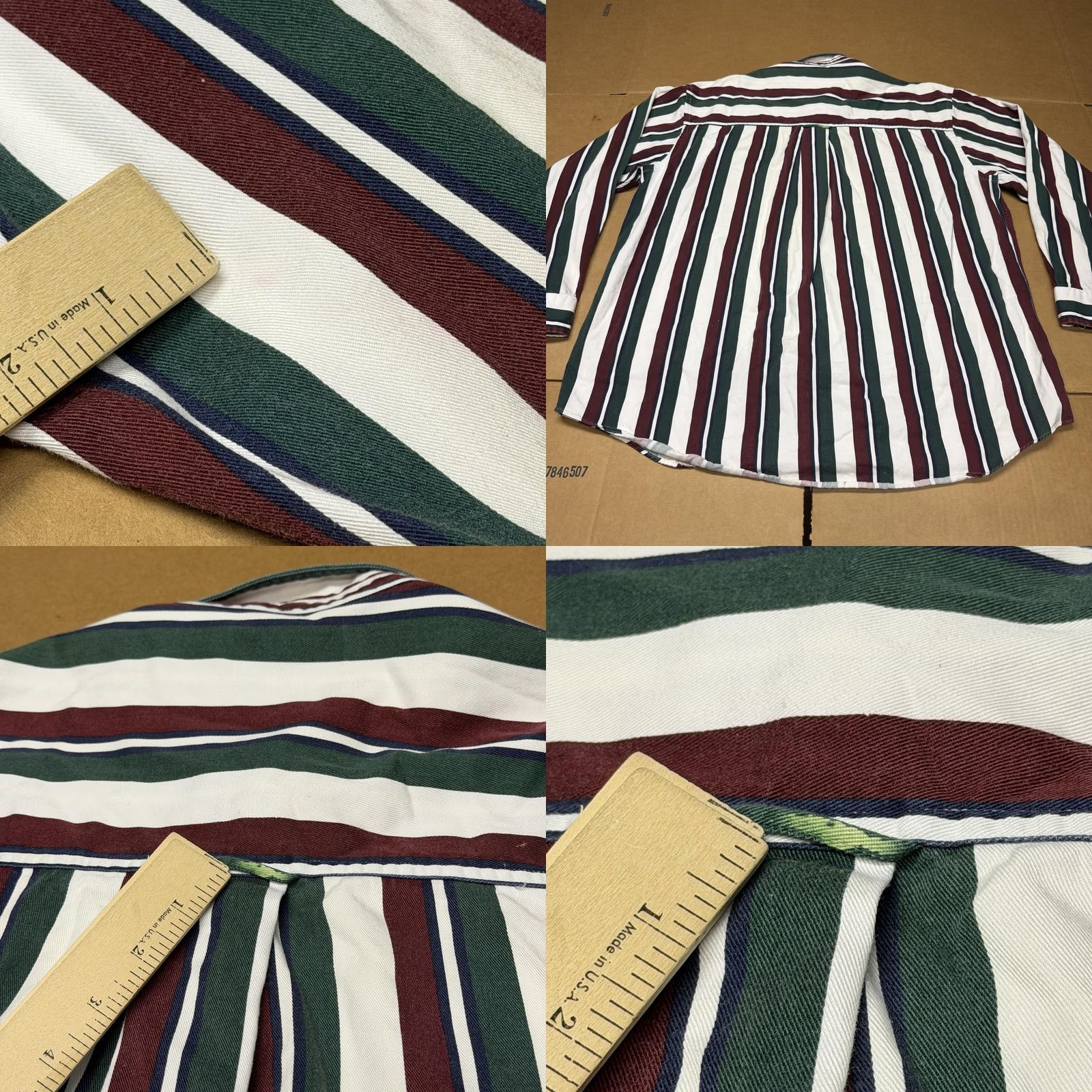 Roundtree & Yorke VINTAGE Roundtree & Yorke Shirt Mens XL Striped Long Sleeve Hong Kong 90s Size US XL / EU 56 / 4 - 8 Thumbnail