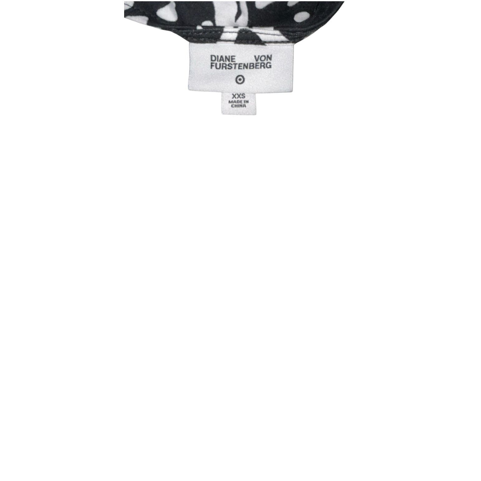 Diane von Furstenberg Diane Von Furstenberg BLK & White Wrap Dress XX Small NWT Size XXS / US 00 / IT 34 - 4 Thumbnail