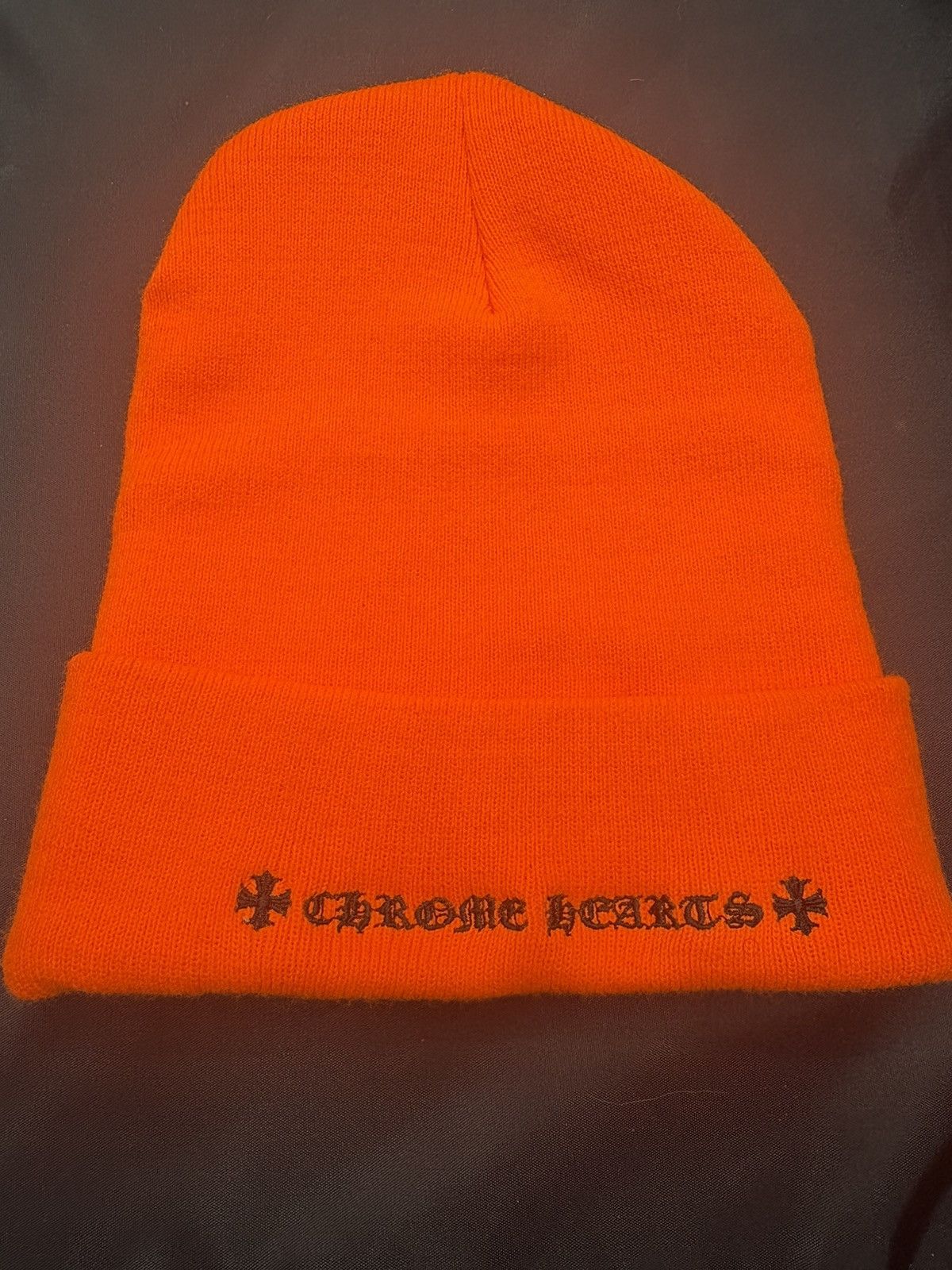 Chrome Hearts Chrome hearts orange beanie Size ONE SIZE - 2 Thumbnail