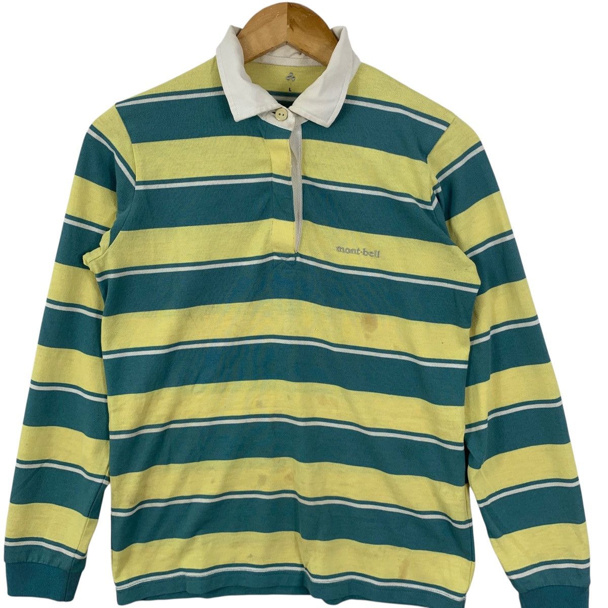 Montbell MONTBELL OUTDOOR Striped Design Studio Polo Rugby Tee Size US L / EU 52-54 / 3 - 5 Thumbnail