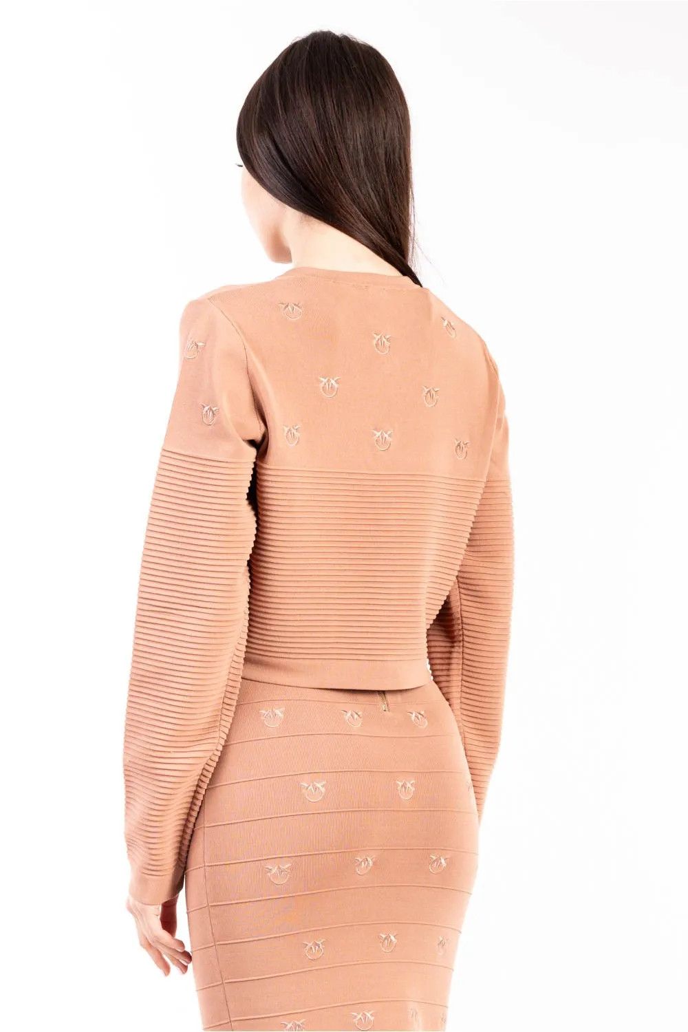 Pinko o1s22i1n0824 Ciliegio Cardigan in Beige Size XS / US 0-2 / IT 36-38 - 4 Thumbnail