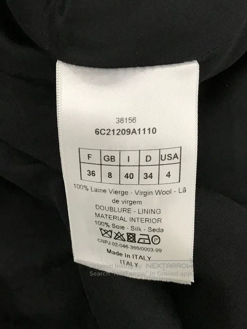 Dior Dior Black wool dress jacket Size XS / US 0-2 / IT 36-38 - 5 Thumbnail