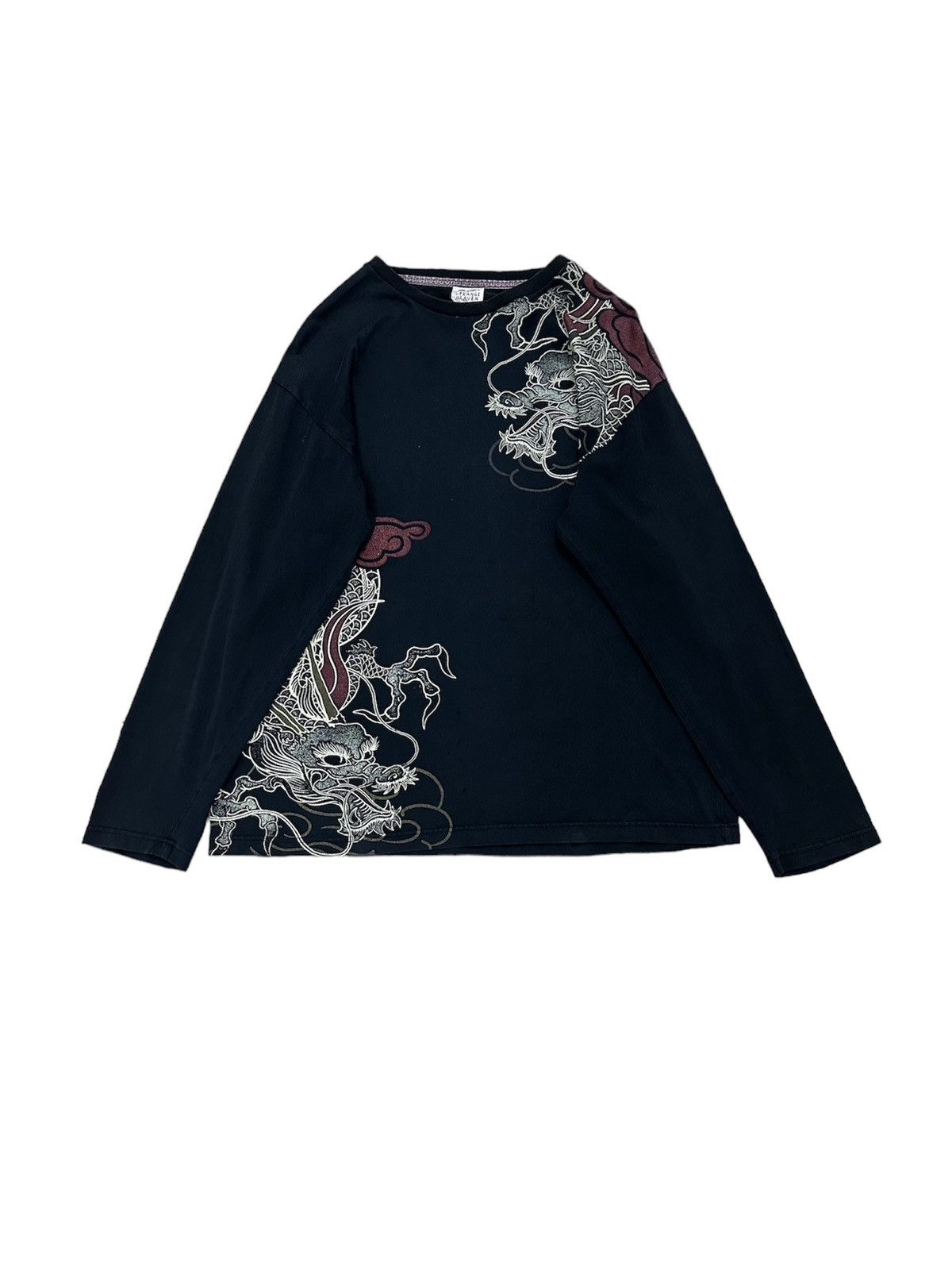 Rare Beautiful Strange Heaven Dragon Sukajan Design L/S Tee