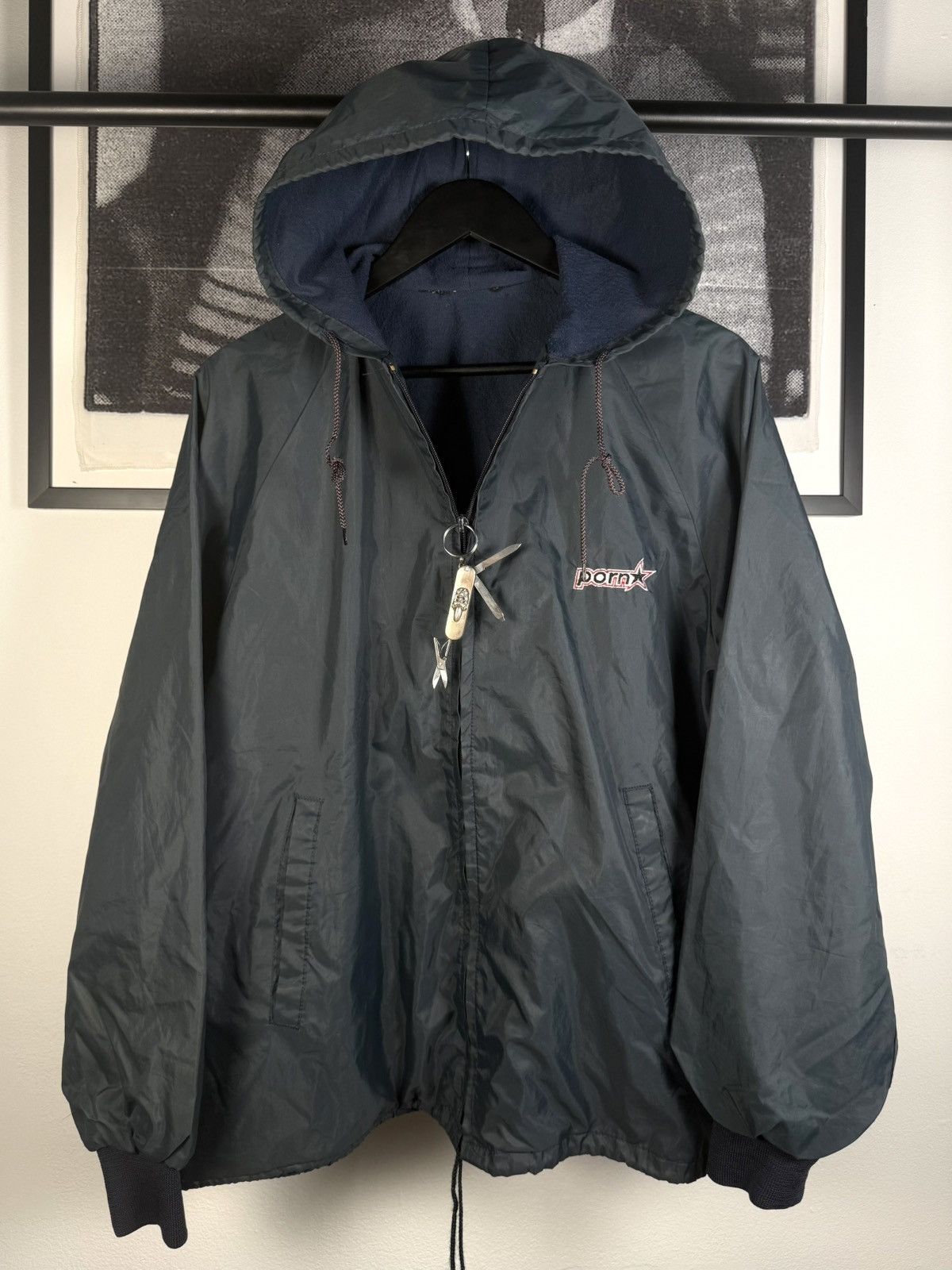 Hook-Ups VINTAGE PORN STAR GRAIL⭐️ 90s LOGO LIGHT PARKA JACKET Size US XL / EU 56 / 4 - 1 Thumbnail