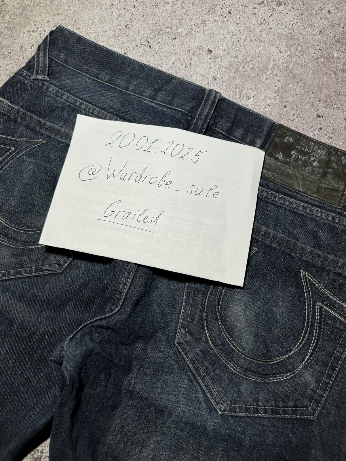 True Religion × Vintage True Religion Vintage Streetwear y2k Denim rap Jeans Size US 34 / EU 50 - 6 Thumbnail